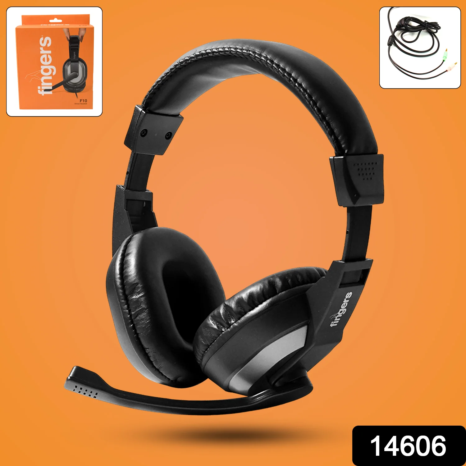 Wired Headset with Adjustable Headband & Noise-Isolating Mic Set - Image 2