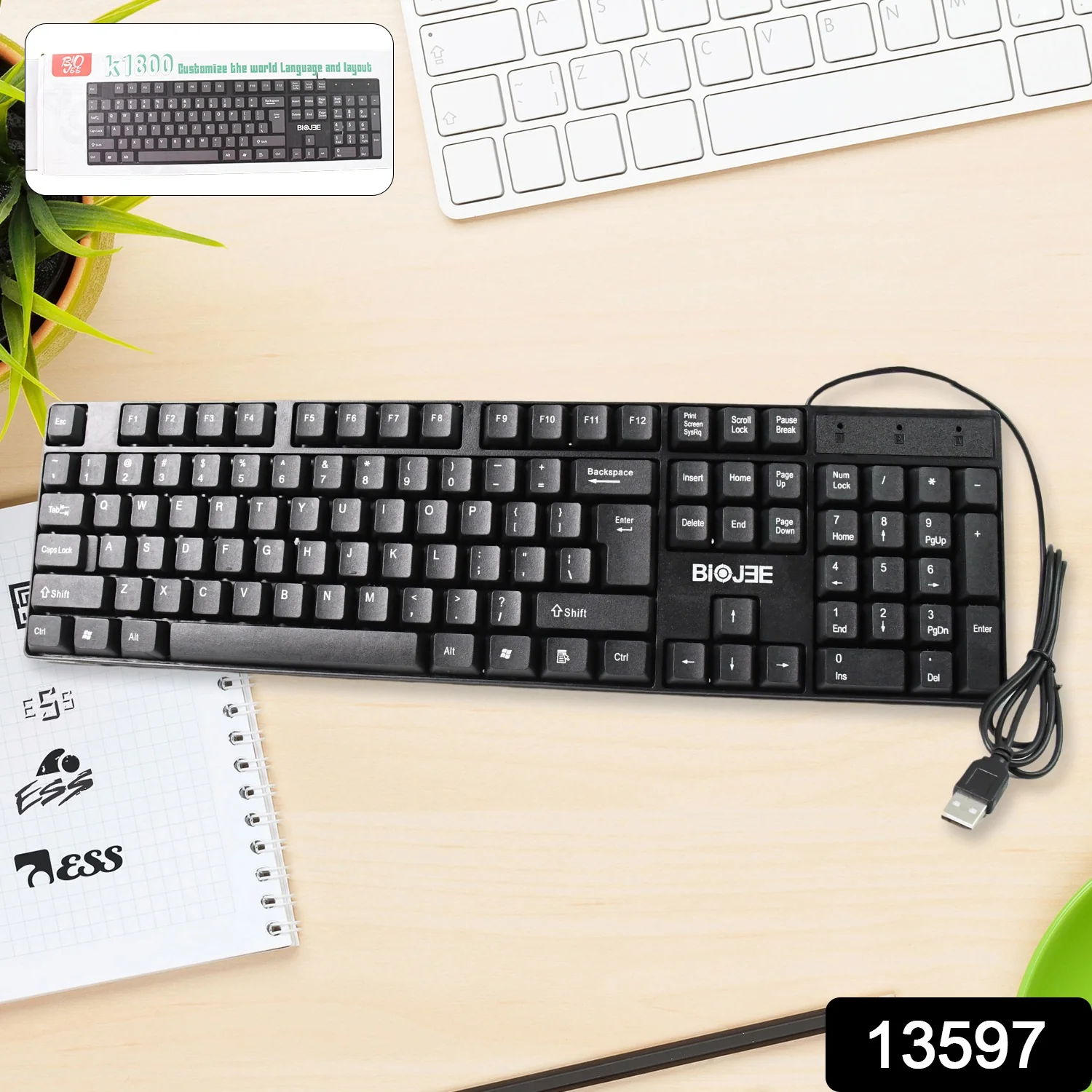 Wired USB Keyboard 104 Keys (1 Pc) - Image 2