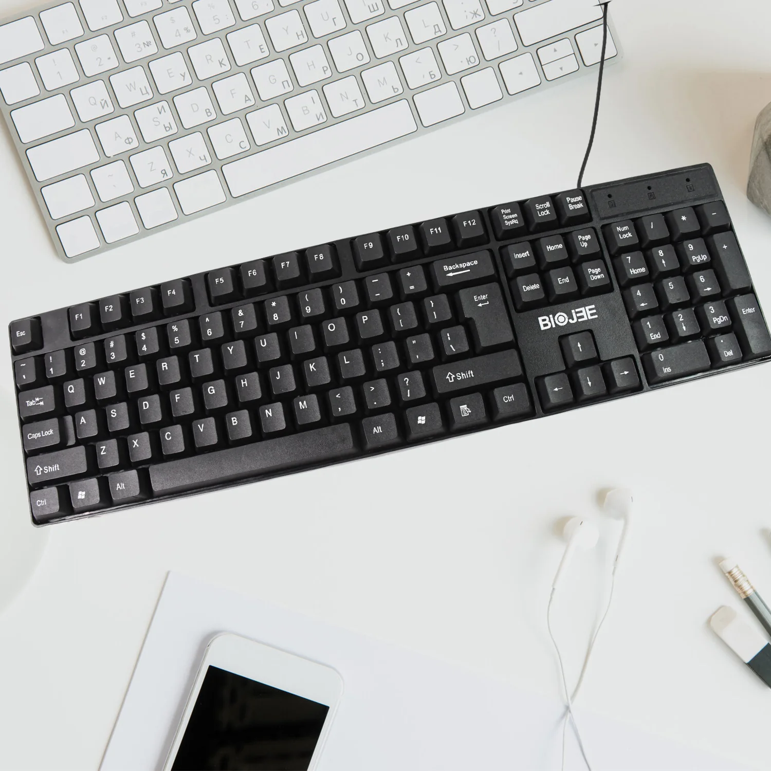 Wired USB Keyboard 104 Keys (1 Pc) - Image 3