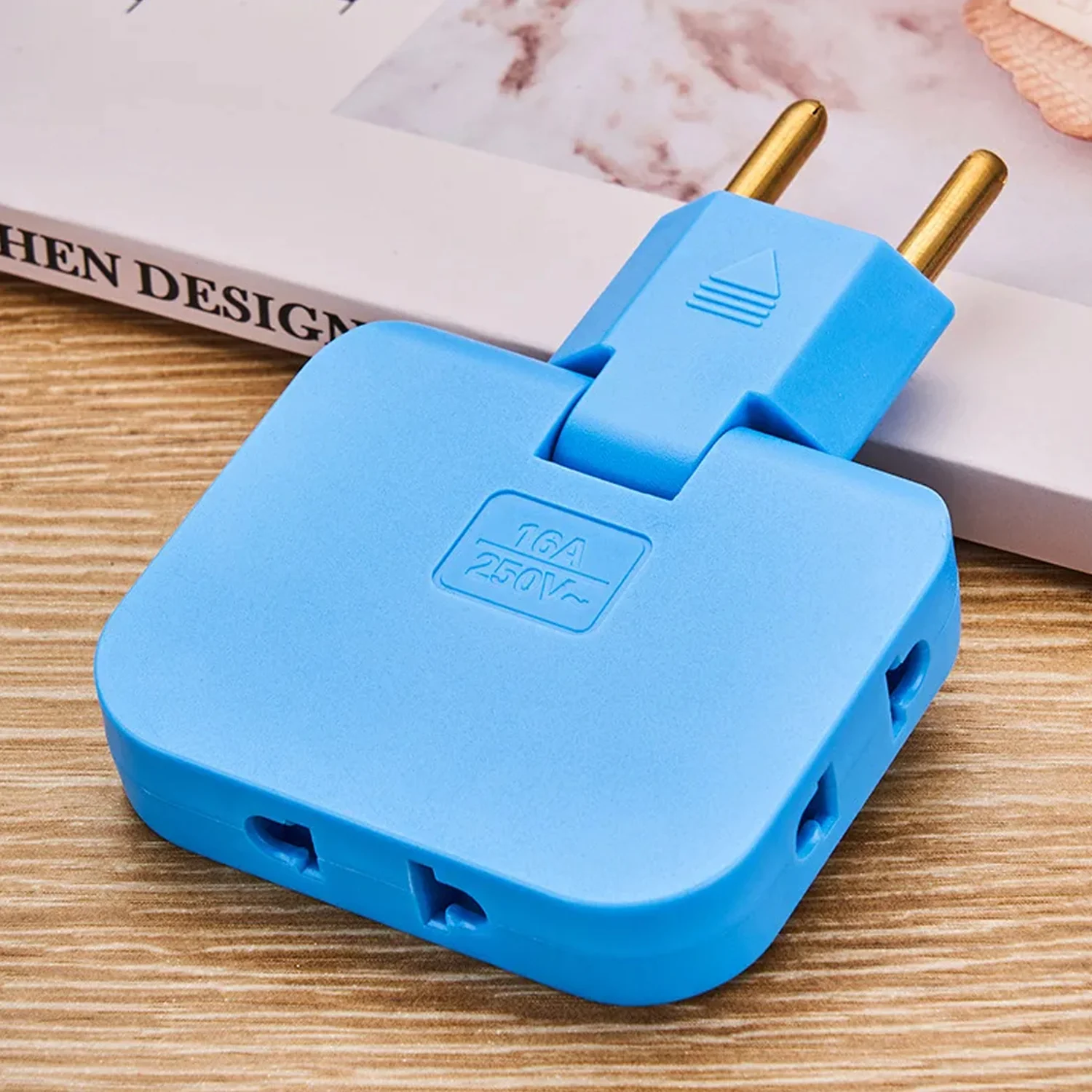 Wireless 3 in 1 Foldable Wall Plug Adapter / Socket / Converter (1 Pc) - Image 3