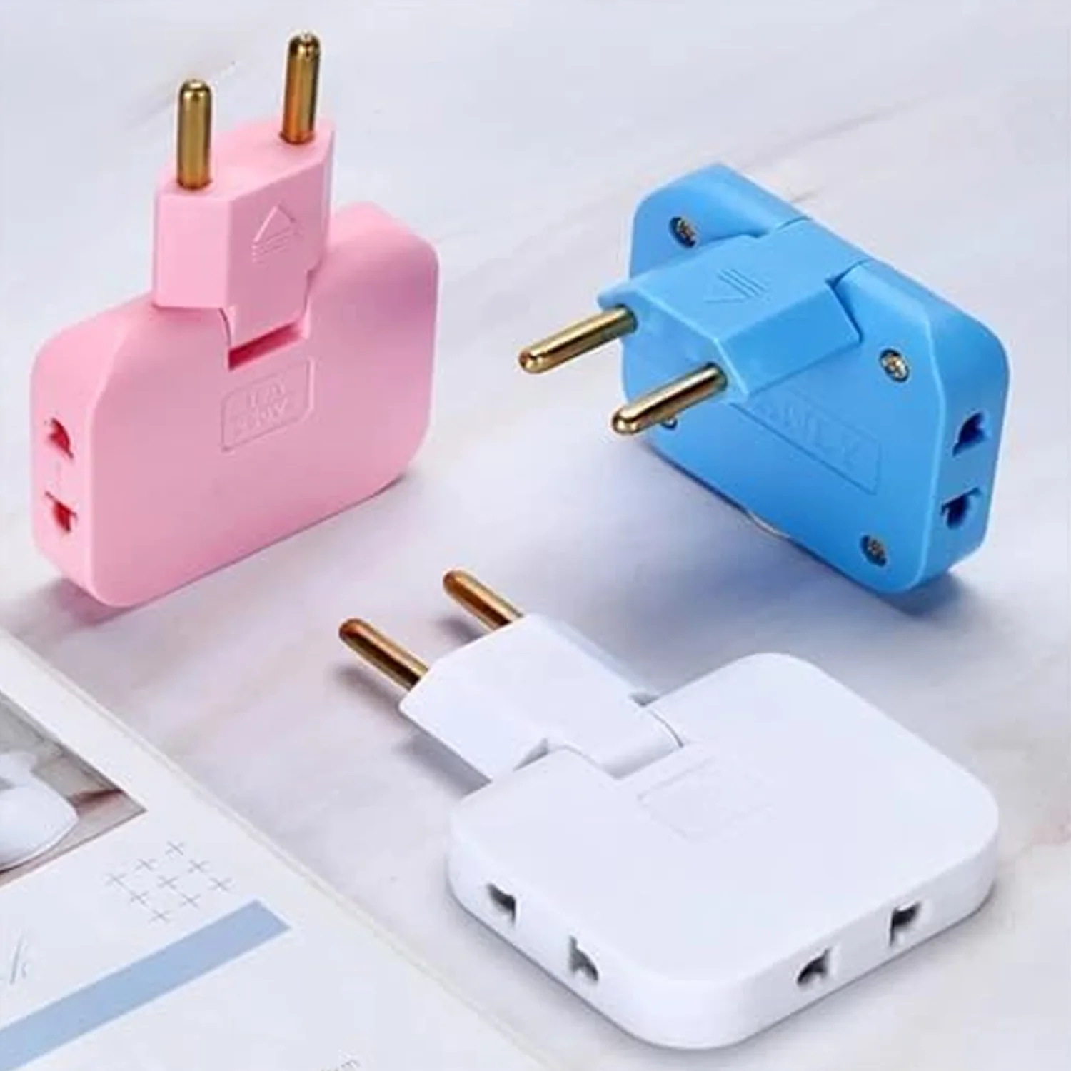 Wireless 3 in 1 Foldable Wall Plug Adapter / Socket / Converter (1 Pc) - Image 6