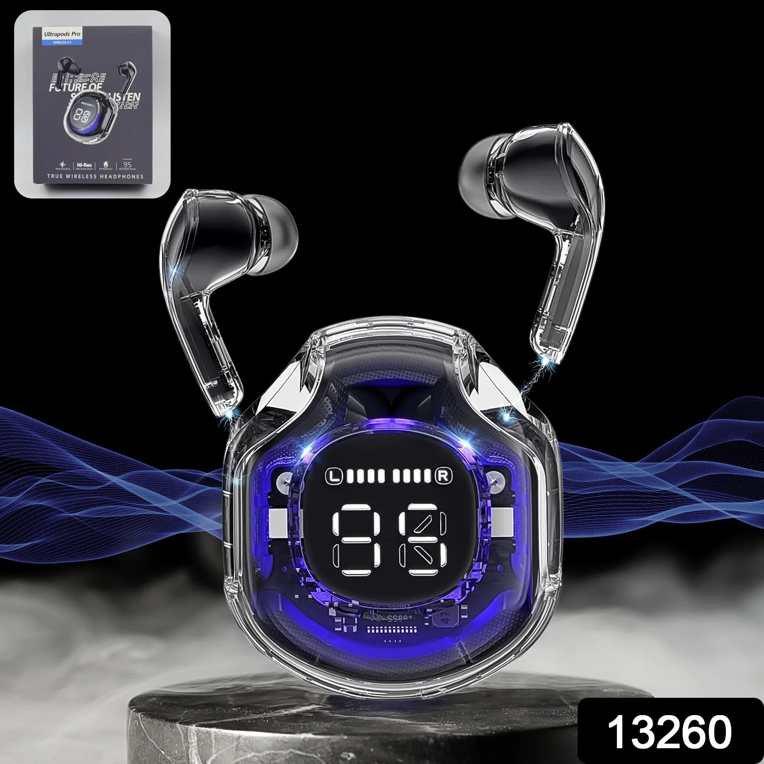 Wireless Bluetooth 5.3 In-Ear with Microphones, 200mAh Battery (1 Pc) - Image 2