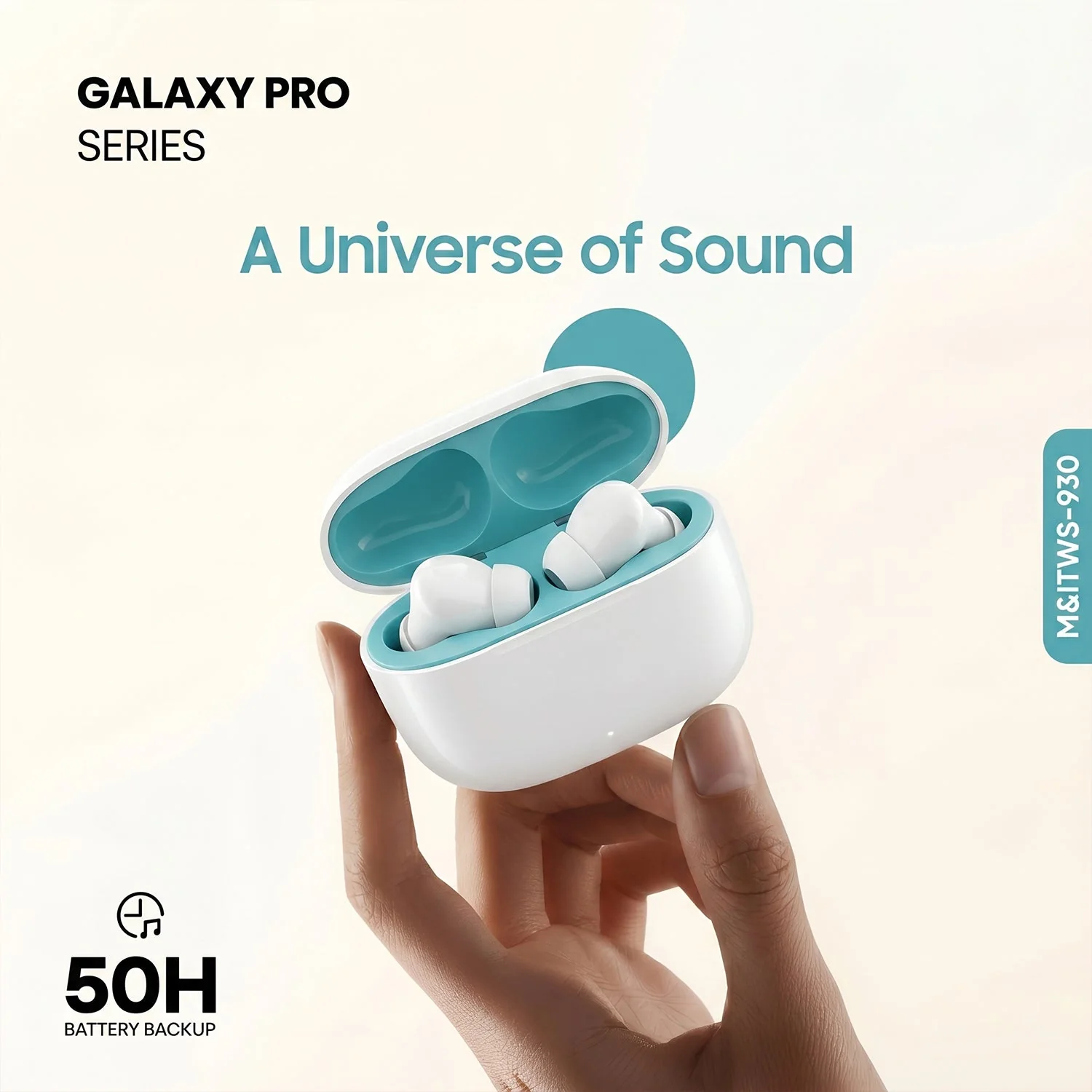 Galaxy Pro Series Wireless Bluetooth Earbuds (1 Pc, Mix Color) - Image 4