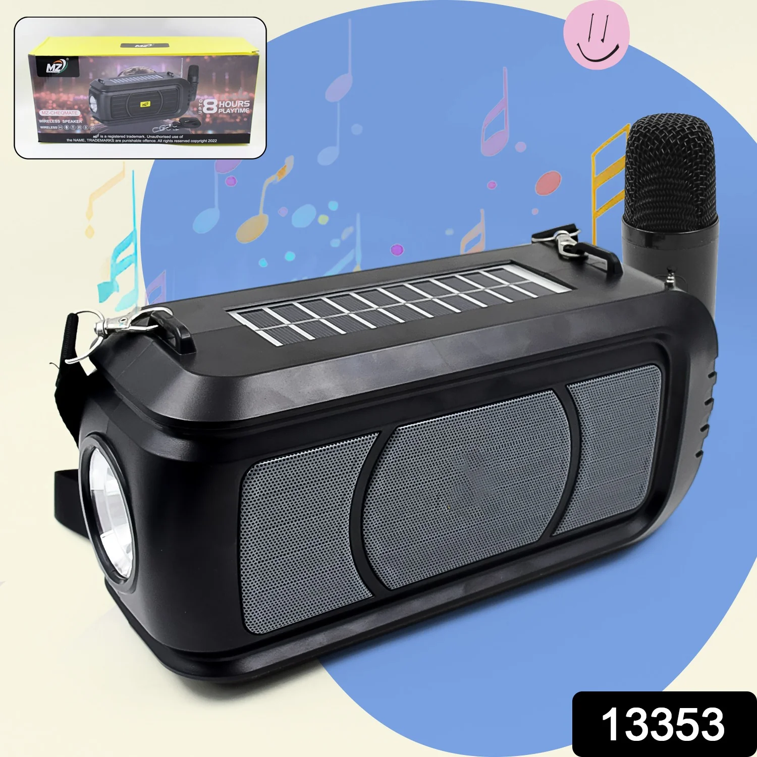Wireless Bluetooth Speaker 5W High Bass with Wireless Mic / Microphone - Image 3