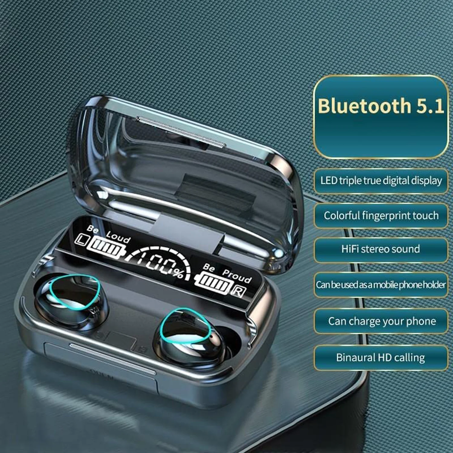 Wireless Bluetooth 5.0 In-Ear Earbuds – Mini Stereo with Mic - Image 3
