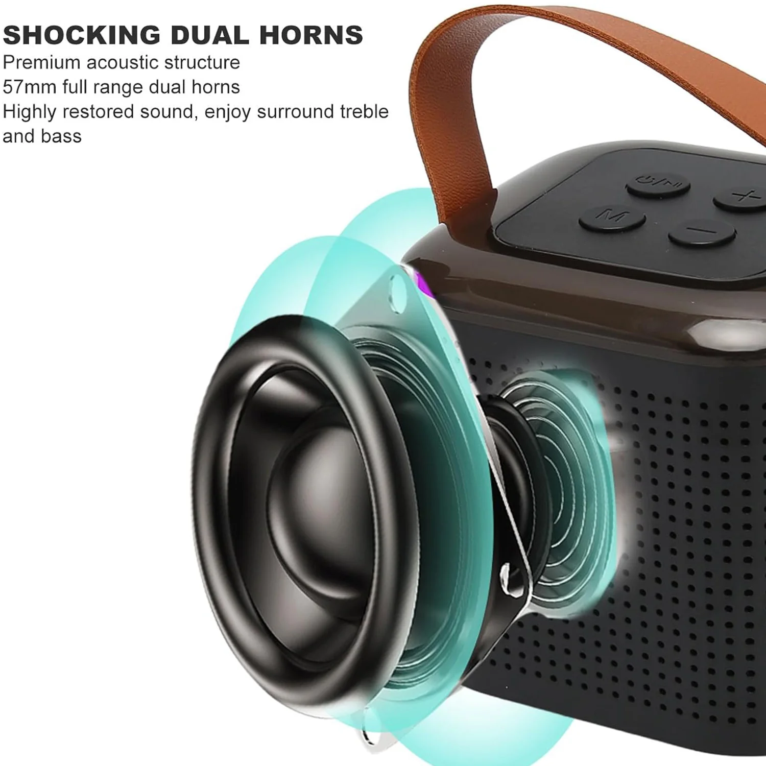 Wireless Speaker Microphone Set with RGB Light – Portable Karaoke - Image 6