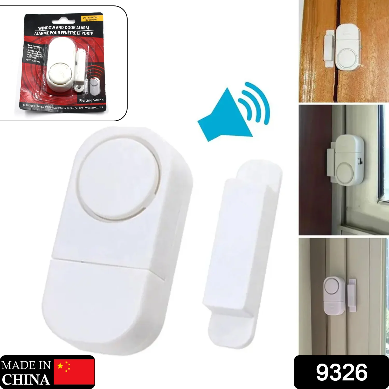 Wireless Window Door Alarm Sensor for Kids Safety Home Security  Office Door Bell - Image 2