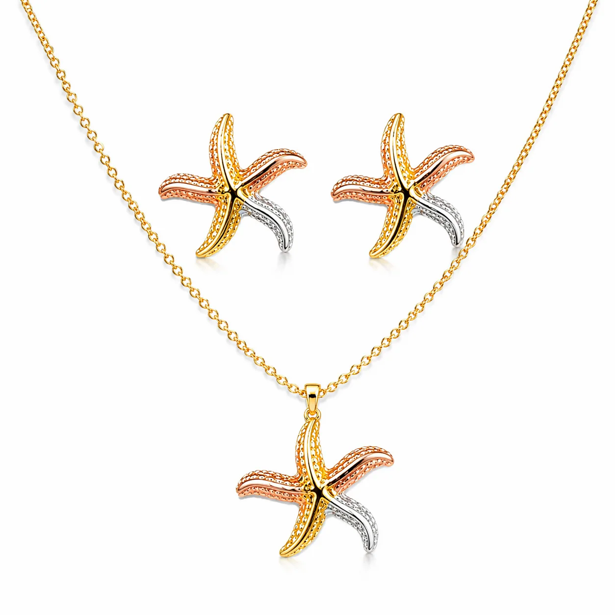 Women Anti Tarnish Gold Plated Bow Necklace Set with Earrings | Premium Waterproof Korean Jewellery - Image 3