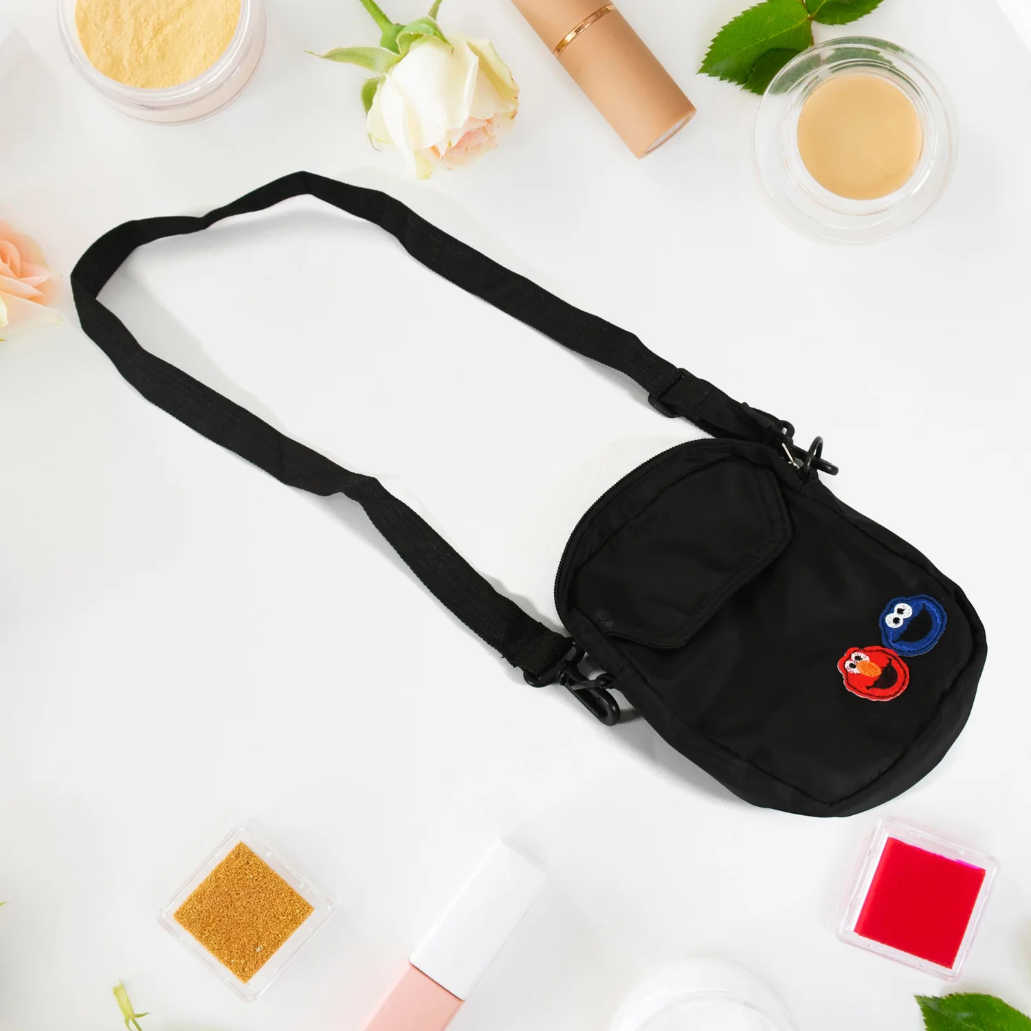 Women Nylon Joker Cute Messenger Bag Shoulder Bag Small Square Bag - Image 3