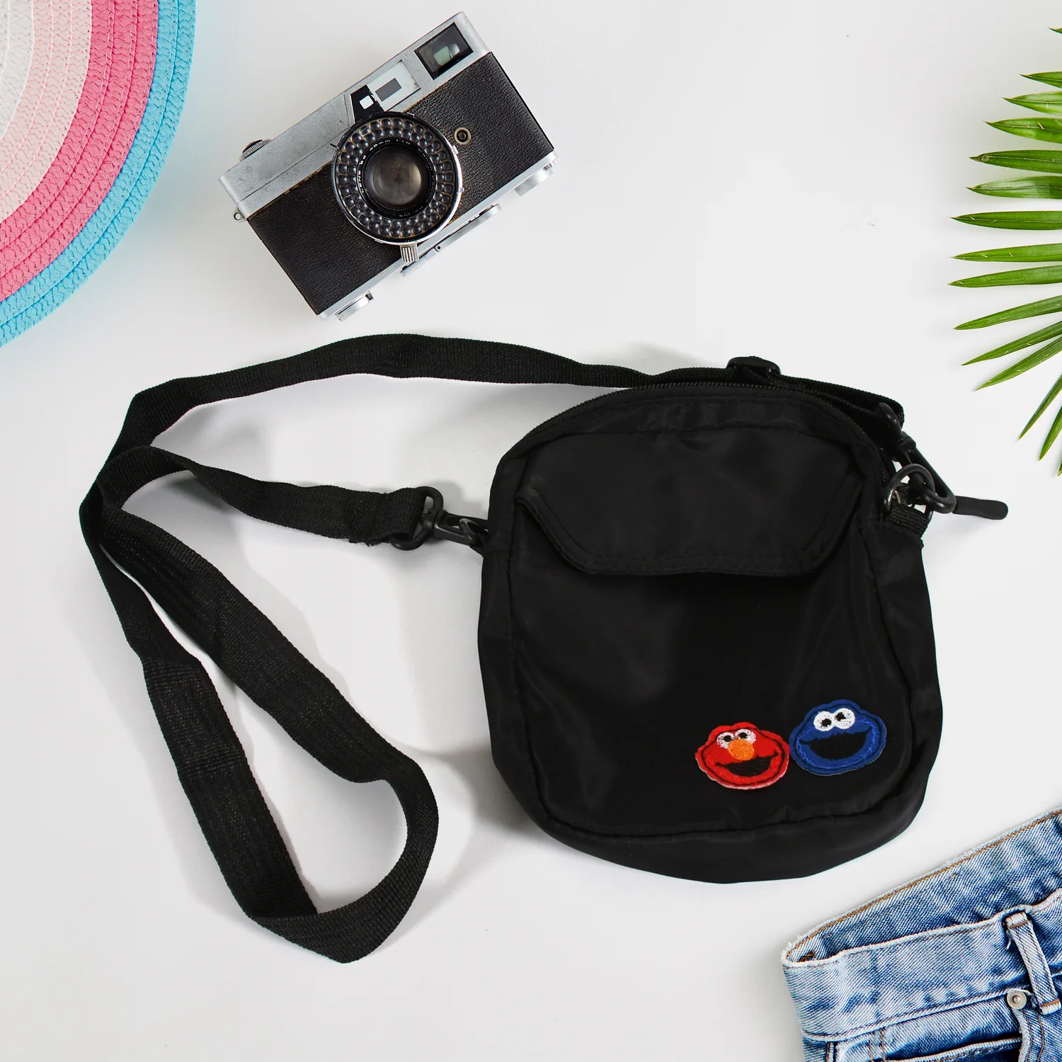 Women Nylon Joker Cute Messenger Bag Shoulder Bag Small Square Bag - Image 4