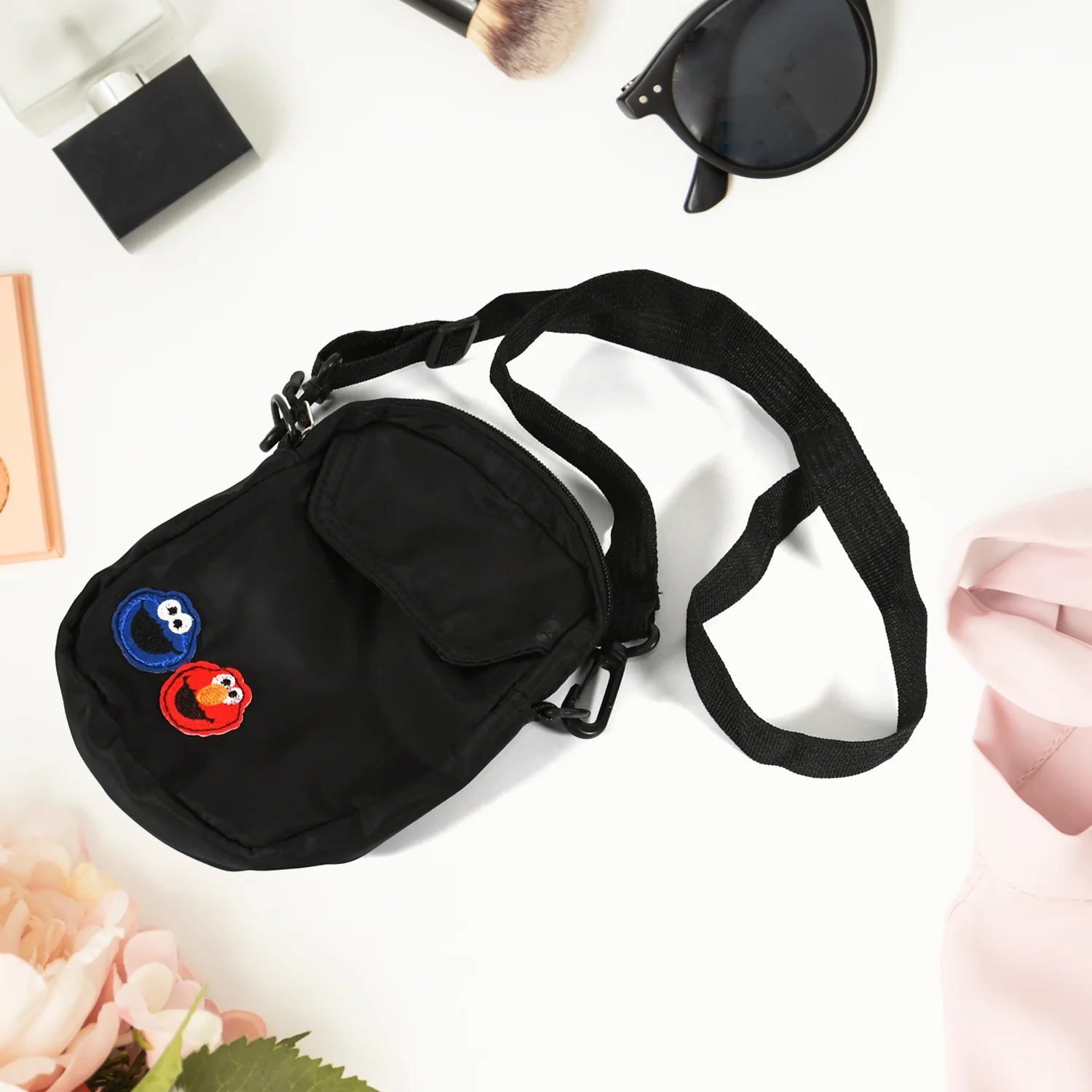 Women Nylon Joker Cute Messenger Bag Shoulder Bag Small Square Bag - Image 7