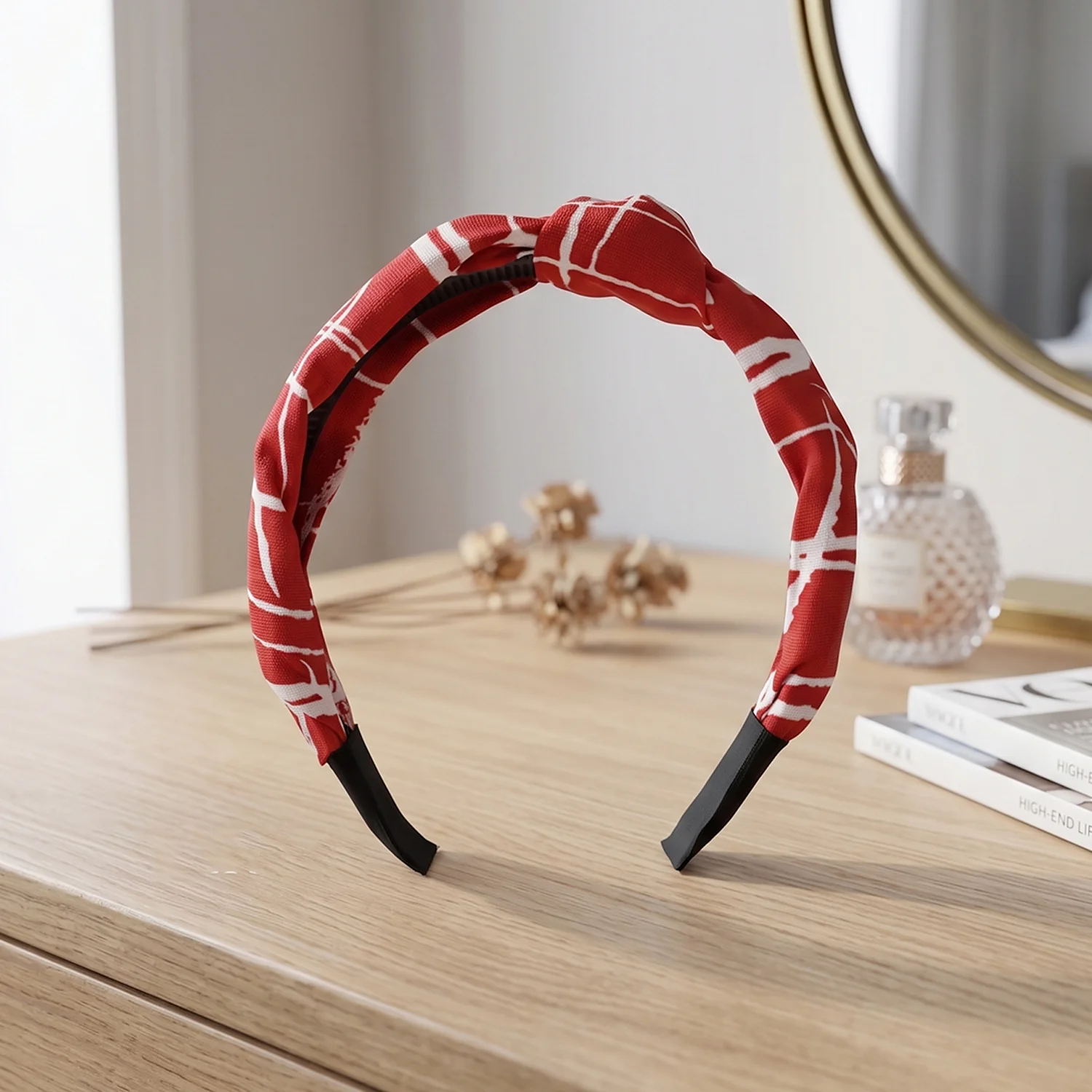 Stylish Printed Knot Design Hairband (1 Pc / Mix Color) - Image 7