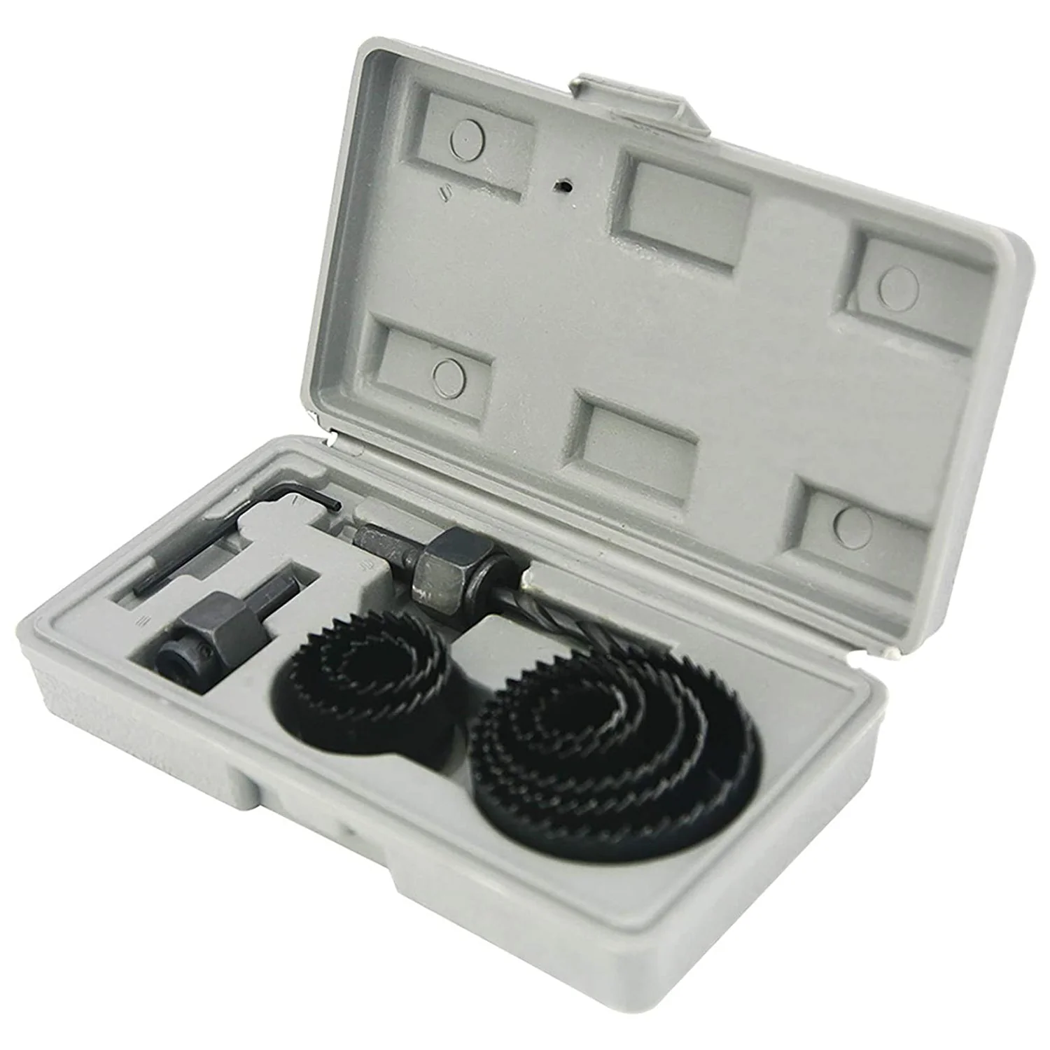 Wood Hole Saw Cutting Set (11 pcs, 19-64mm, Multicolour) - Image 3