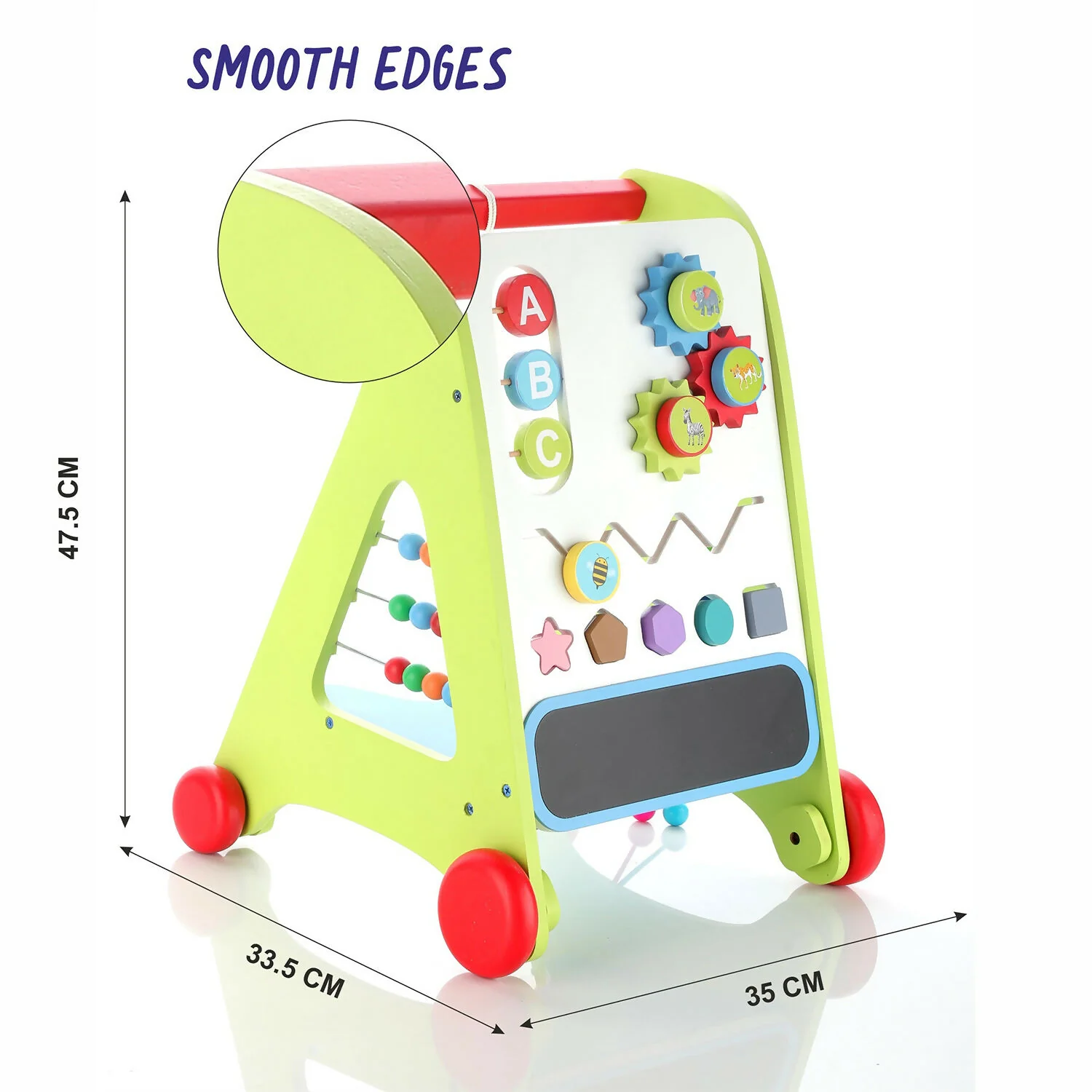 Aditi Wooden Baby Walker for Kids, Baby Walker with 6 Activities/Games - Image 5