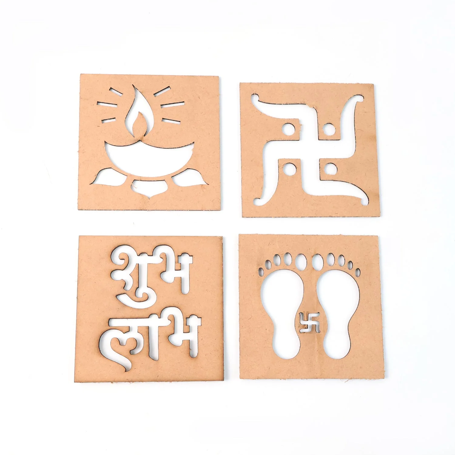 Wooden Decorative Cutouts (Mix Design / 4 Pc) - Image 5