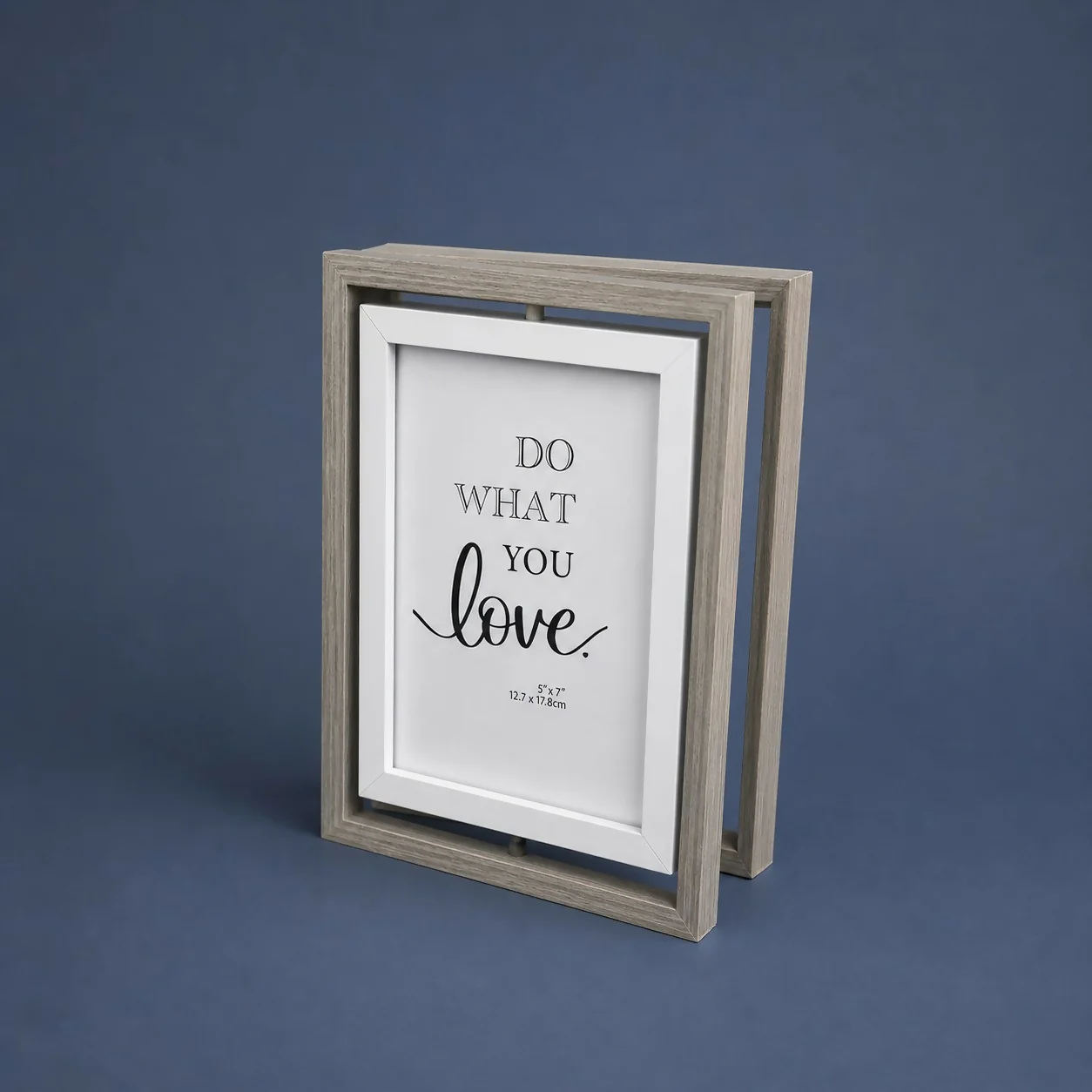 Wooden Double Photo Frame Foldable Tabletop 5x7 Picture Display - Image 5