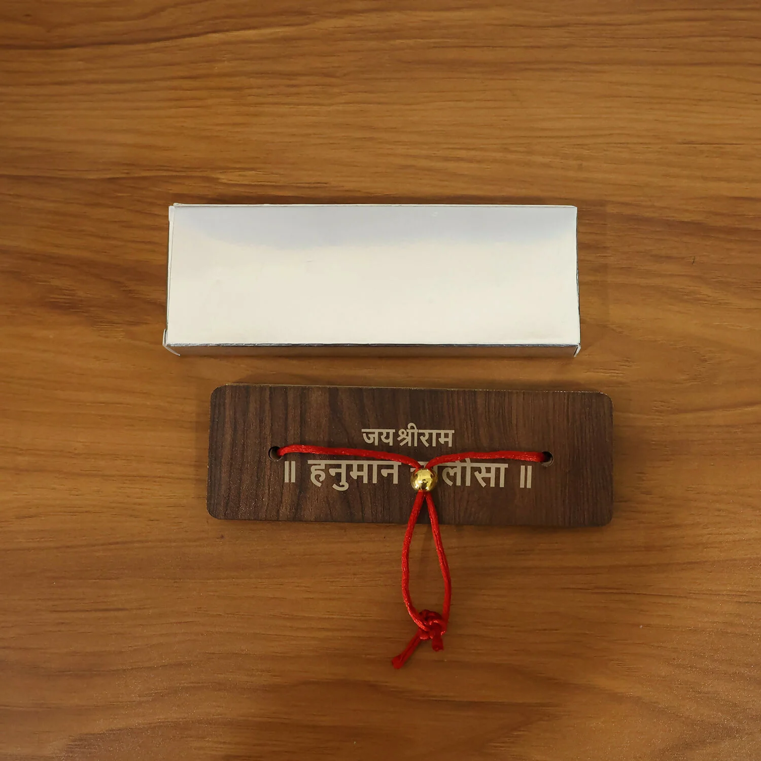 Wooden Hanuman Chalisa Flip Book with Stand, 6 × 2 Inch for Home Mandir & Prayer - Image 7