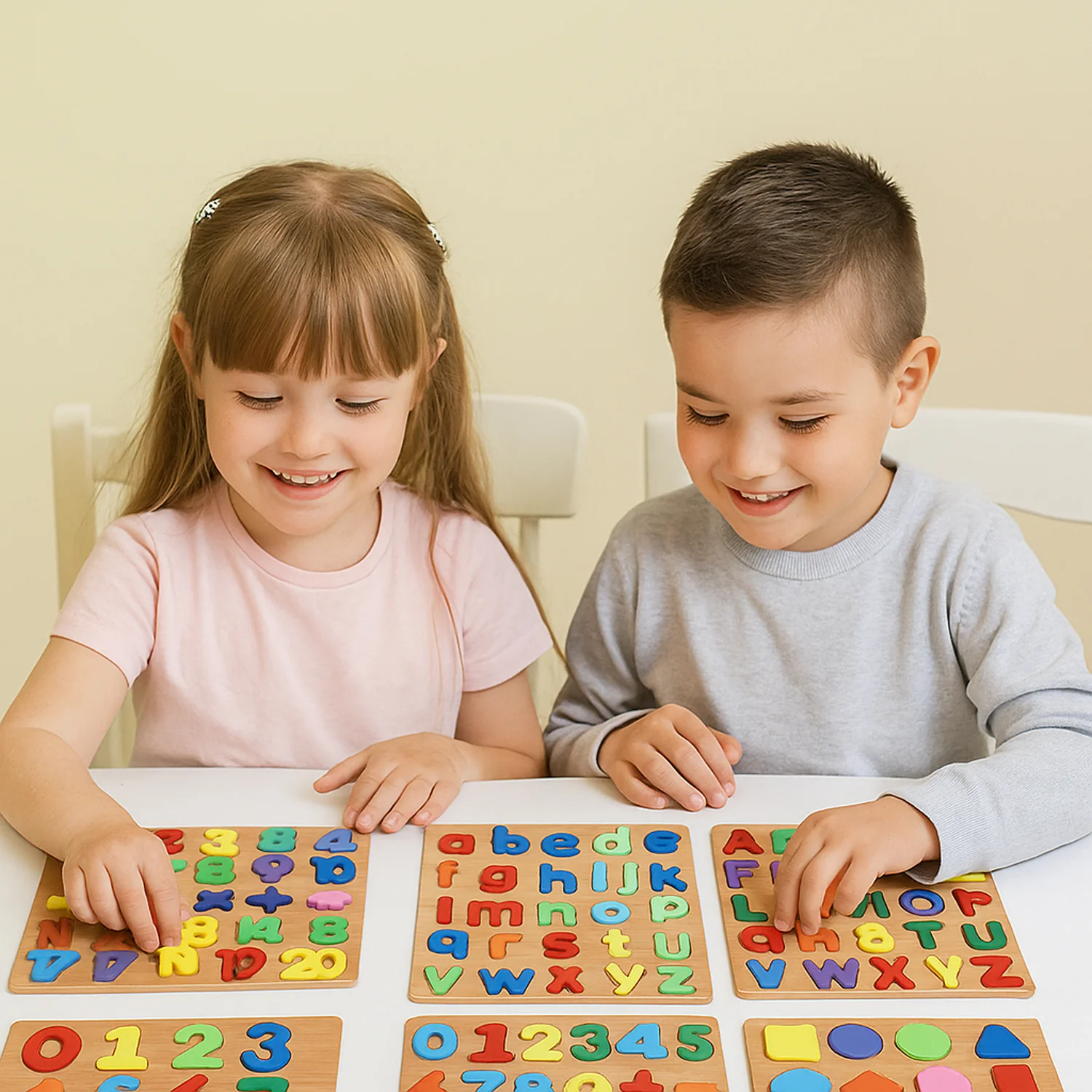 Wooden Learning Puzzle Board - (Mix  Design / 1 Pc) - Image 4