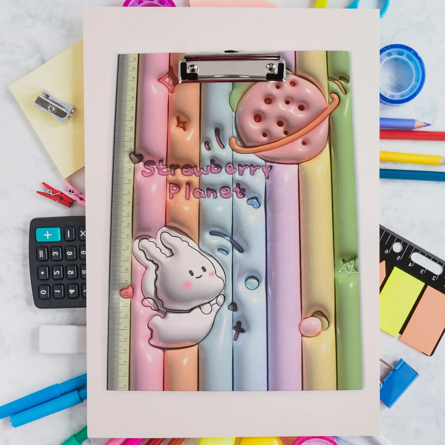 Wooden Paper Clipboard Writing Pad with Clip (1 Pc / 31×22 Cm) - Image 6