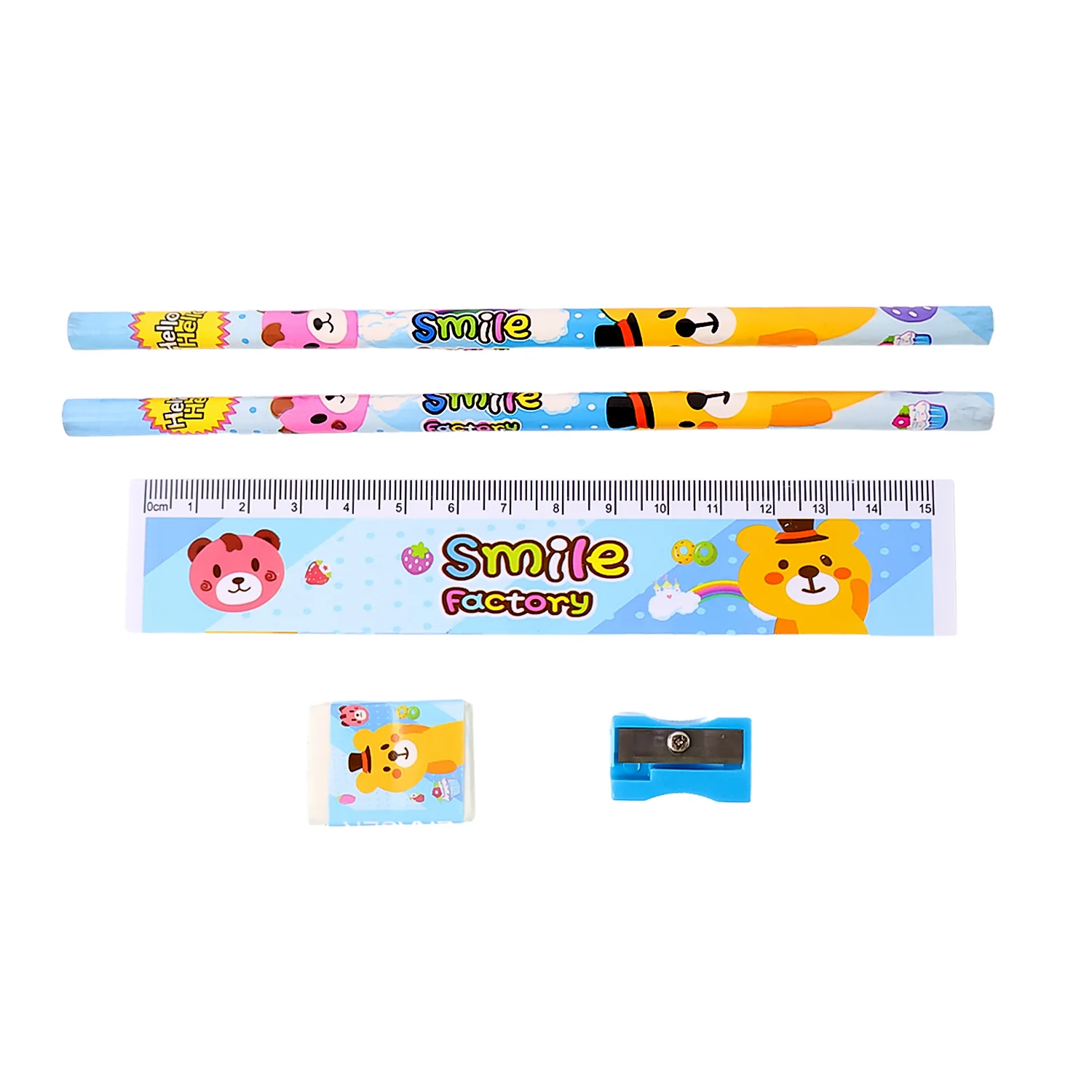 Wooden Pencil Set (5 Pc): School Supplies, Stationery Set for Kids - Image 6