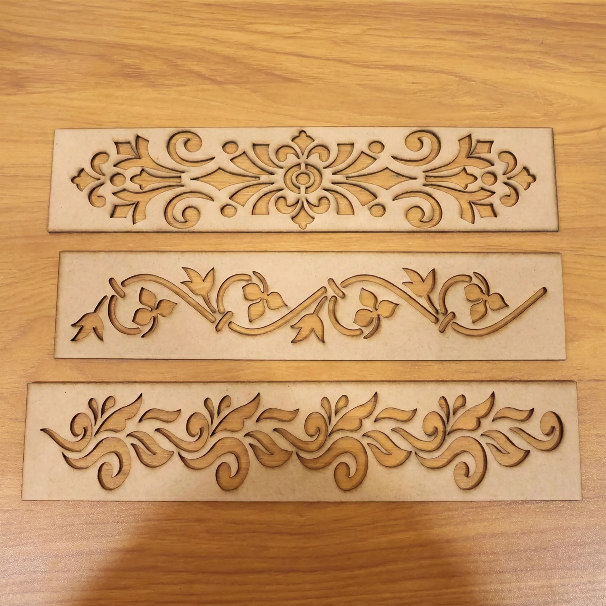 Wooden Rangoli Border Stencils - Set of 3 Traditional Designs for Diwali and Festivals - Image 5