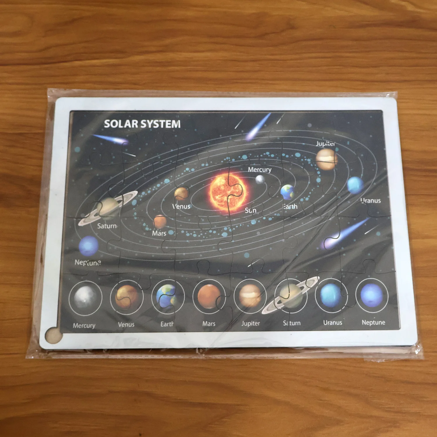 Wooden Solar System Puzzle for Kids - (1 Set) - Image 7