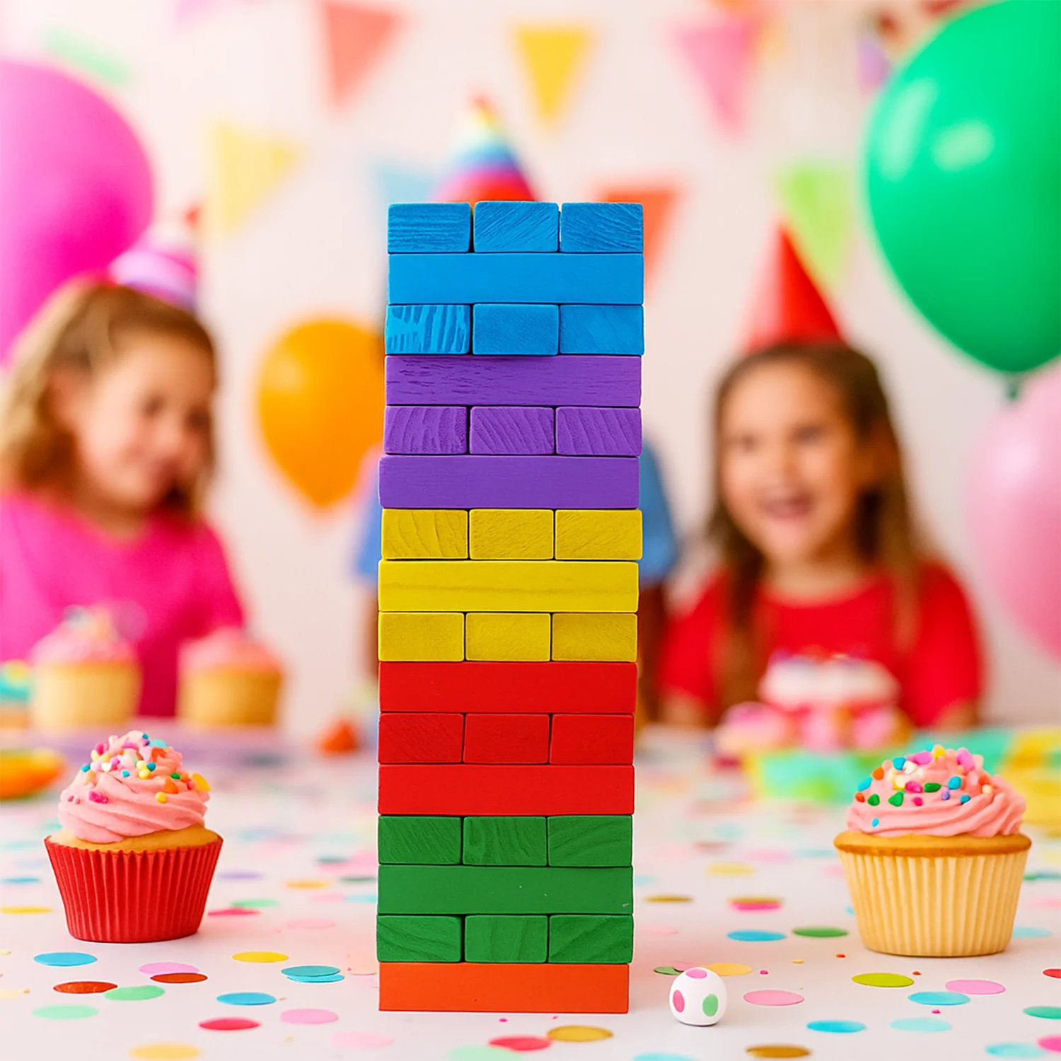 Wooden Stacking Tower Game - (54 Pc) - Image 6