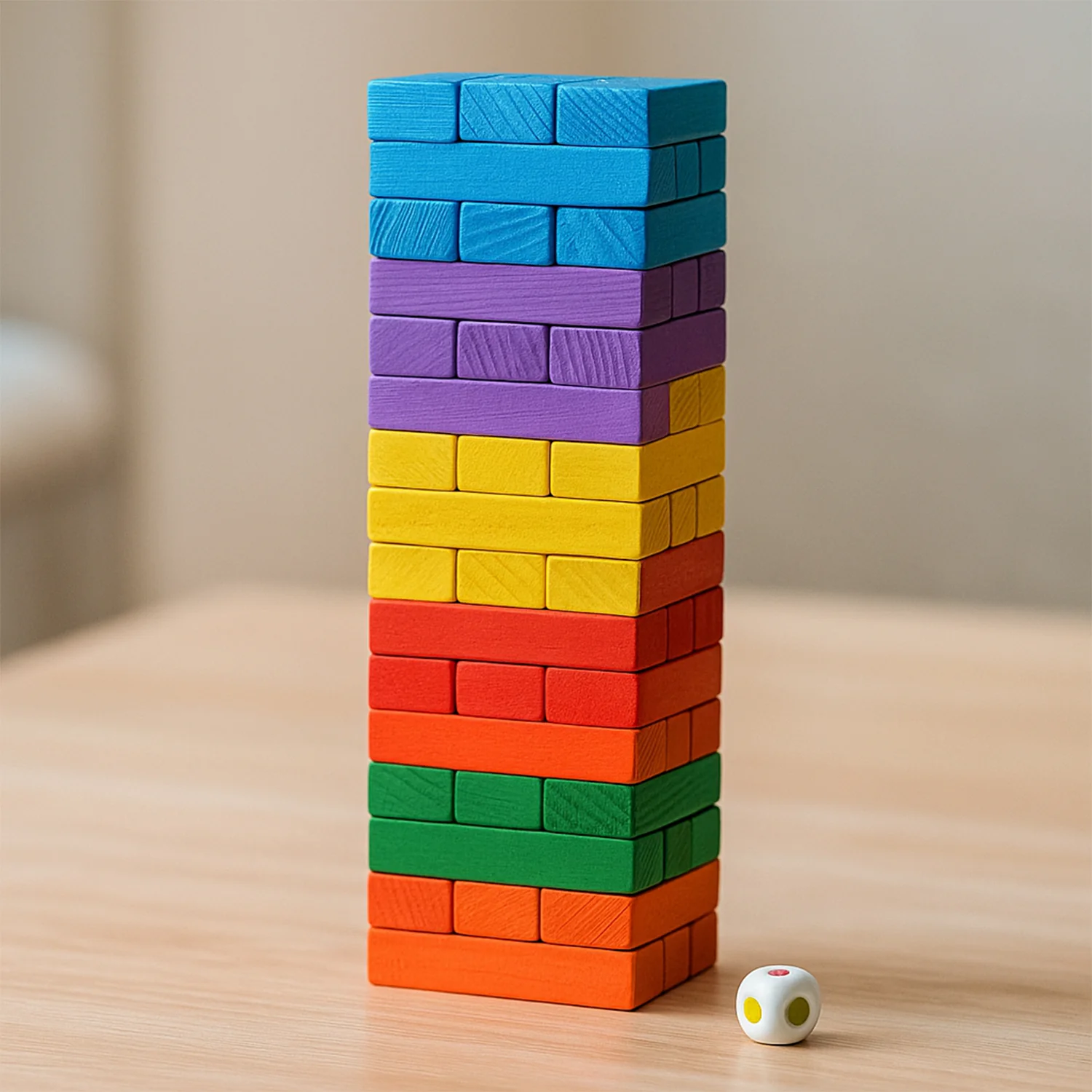 Wooden Stacking Tower Game - (54 Pc) - Image 7
