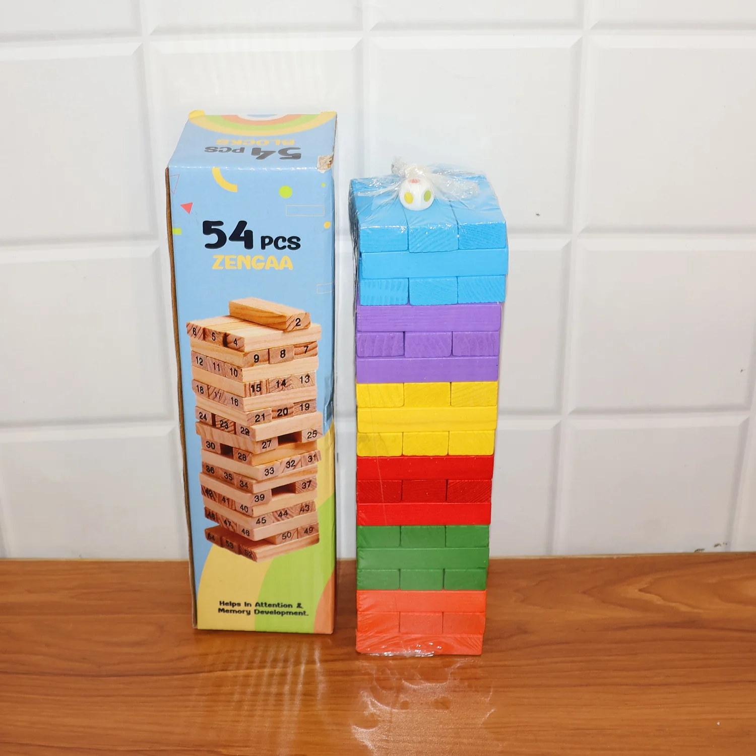 Wooden Stacking Tower Game - (54 Pc) - Image 8