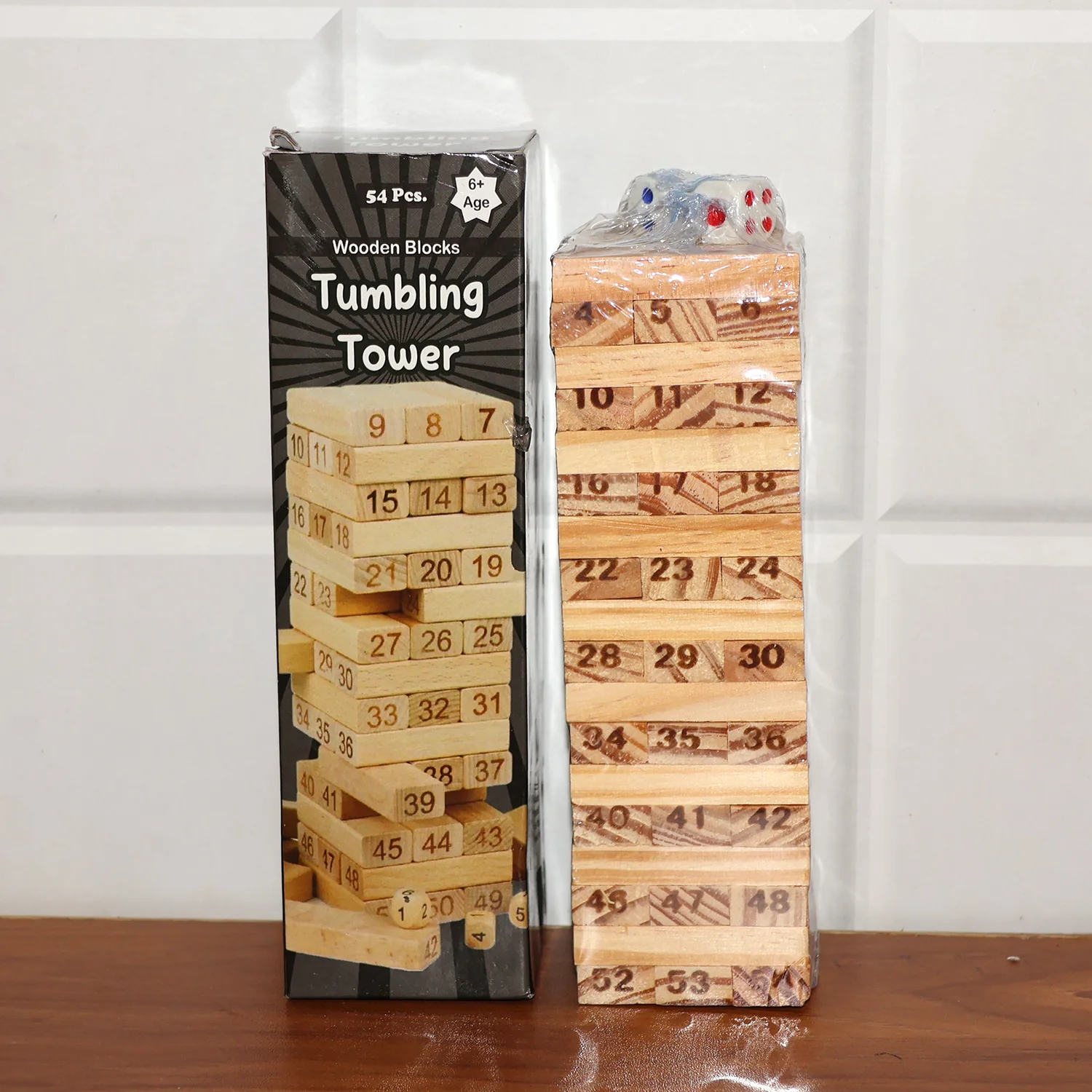 Wooden Tumbling Tower Game - (Set) - Image 7