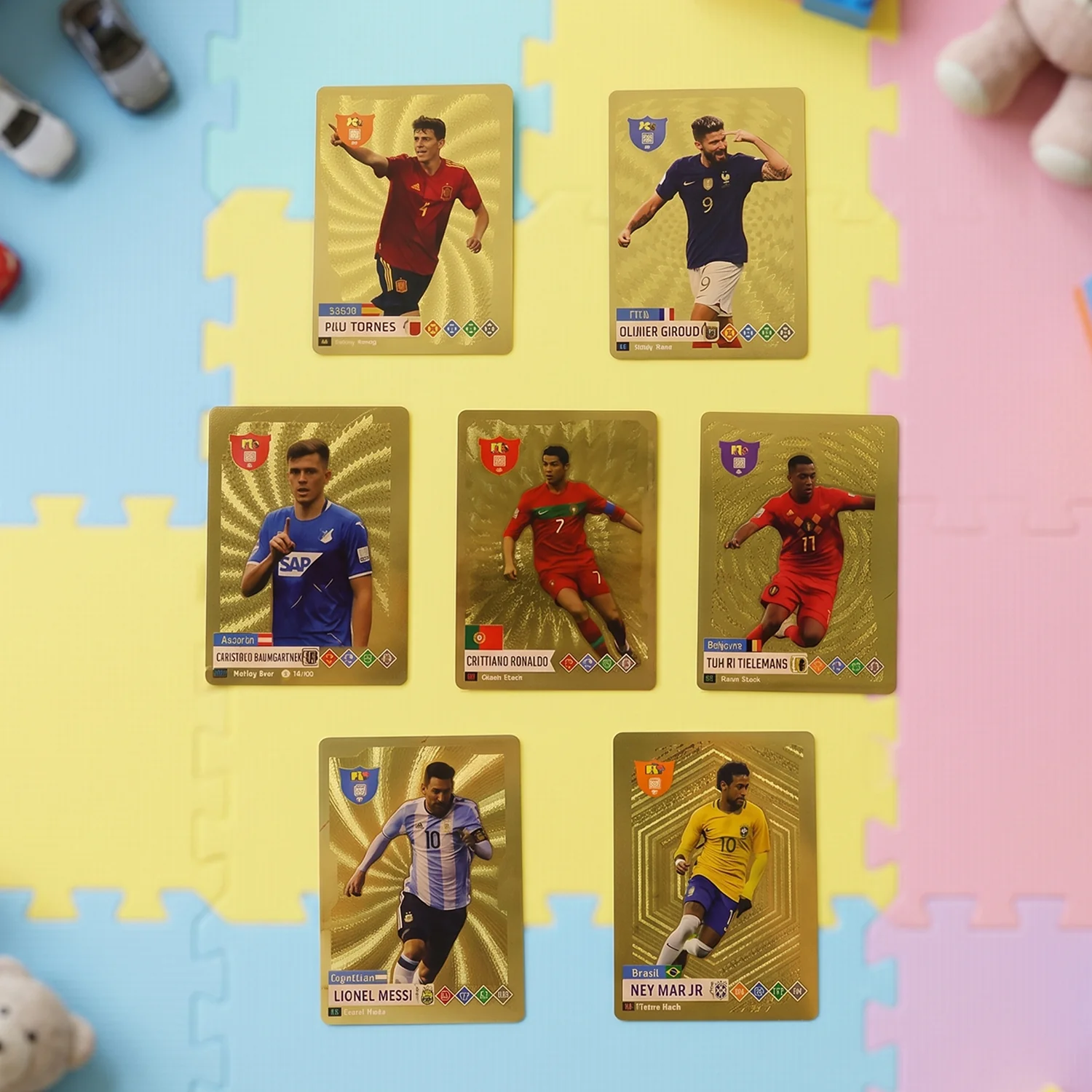 World Football Stars Card Set -Includes 1 Set of Football Player Trading Cards - Image 3