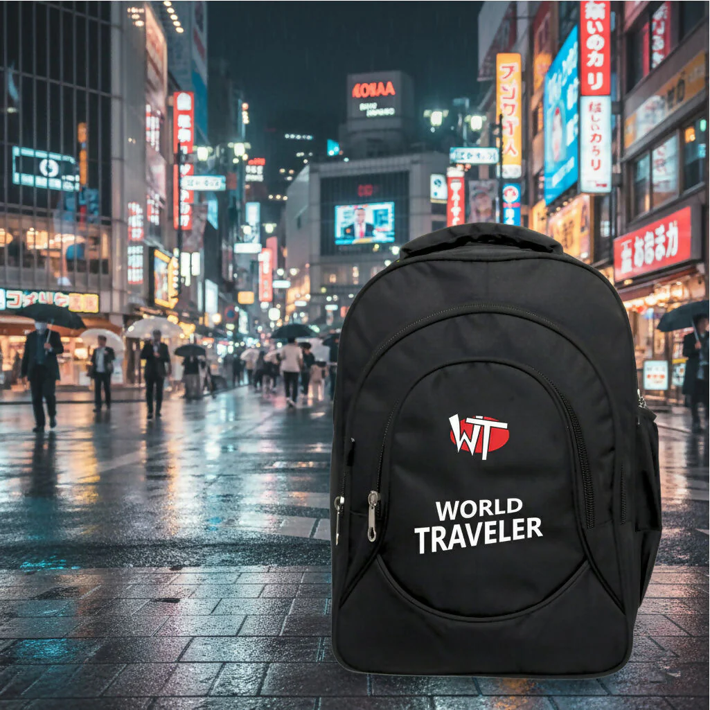 World Traveler Backpack Lightweight Travel Laptop Bag with Multi-Compartment - Image 2