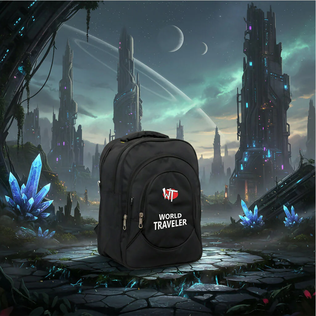 World Traveler Backpack Lightweight Travel Laptop Bag with Multi-Compartment - Image 3