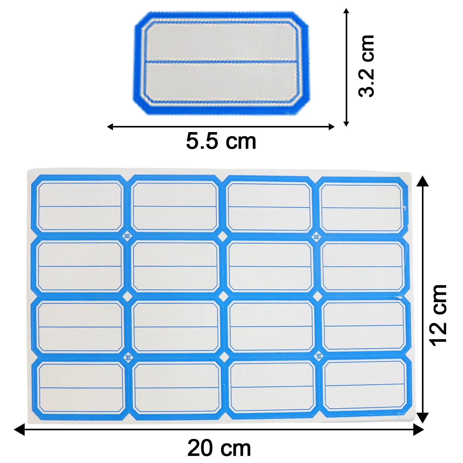 Writable Label Stickers – 50 Sheets Self-Adhesive Label - Image 4