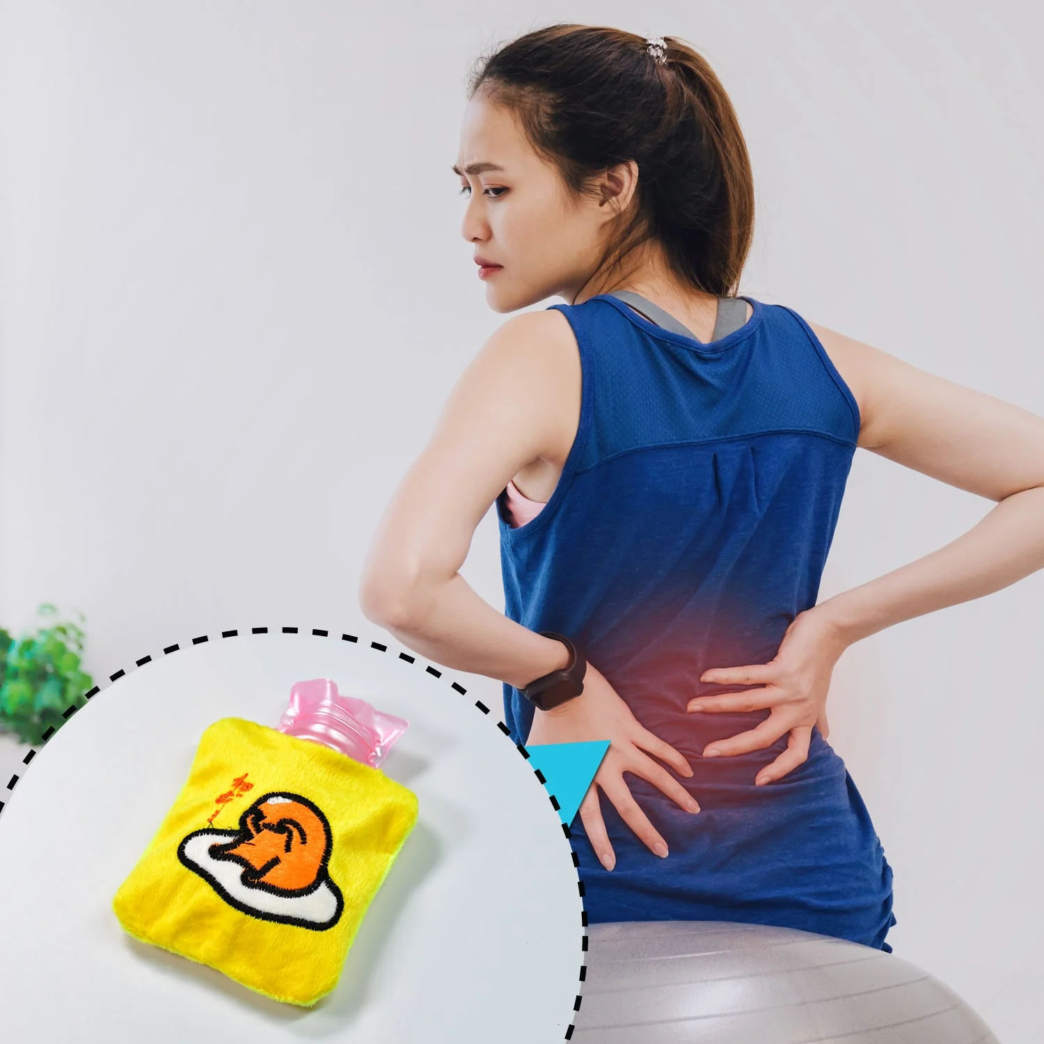 Yellow Duck Head Hot Water Bag for Pain Relief & Warmth (Cover, Small) - Image 7