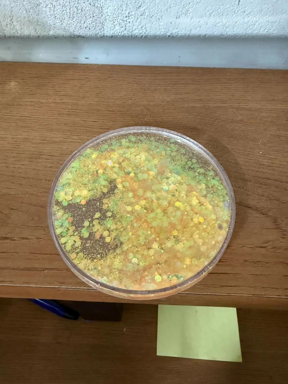 Yellow Glitter Resin Tea Coaster for Cup & Mug ( MUG NOT INCLUDED) - Image 4