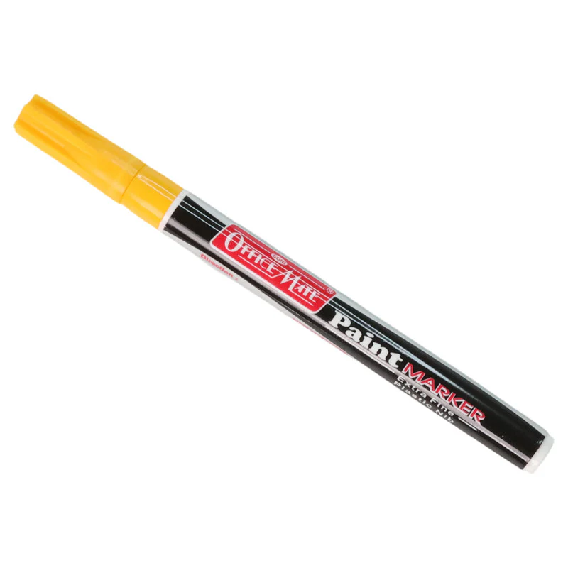 Yellow Paint Marker Pen – Extra Fine Tip Permanent Marker for Multi-Surface Use - Image 5