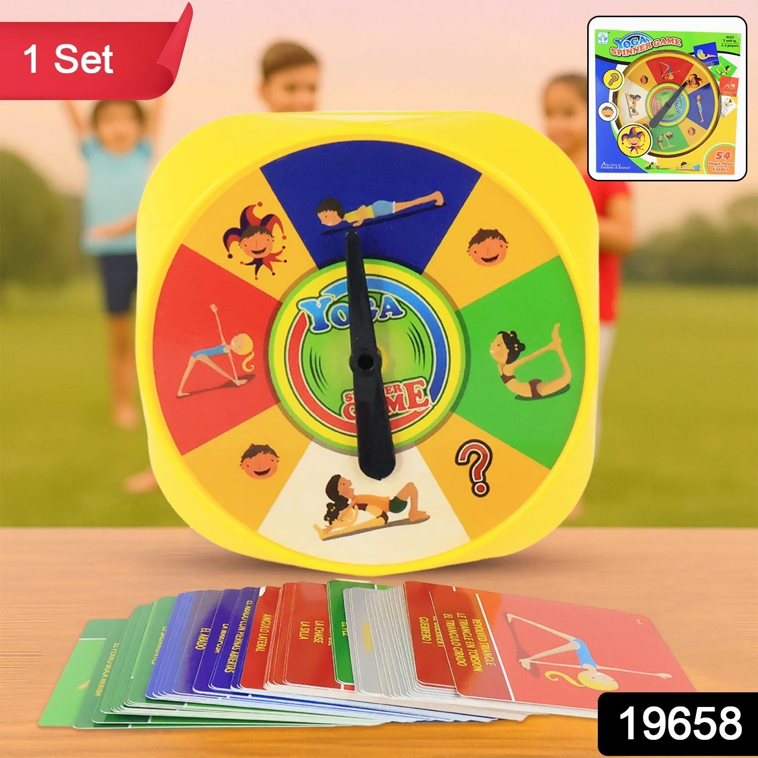 Yoga Spinner Game for Kids and Adults Set - Image 2