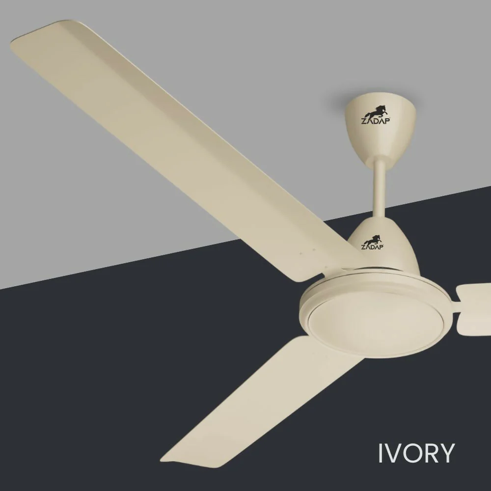 ZADAP CASA-Pro 1200mm BLDC Ceiling Fan with Remote | 28W Energy Saving | High Speed 390 RPM (Ivory) - Image 3