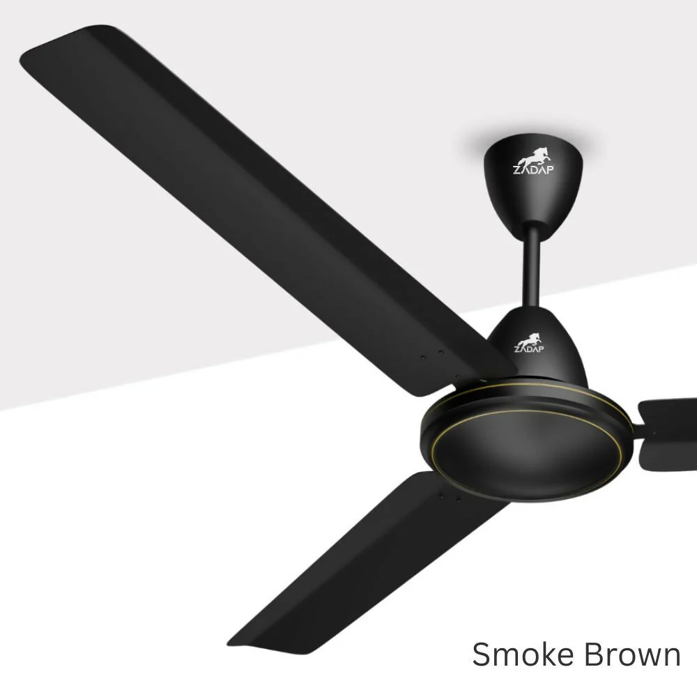 ZADAP CASA-Pro 1200mm BLDC Ceiling Fan with Remote | 28W Energy Saving | High Speed 390 RPM (Smoke Brown) - Image 4