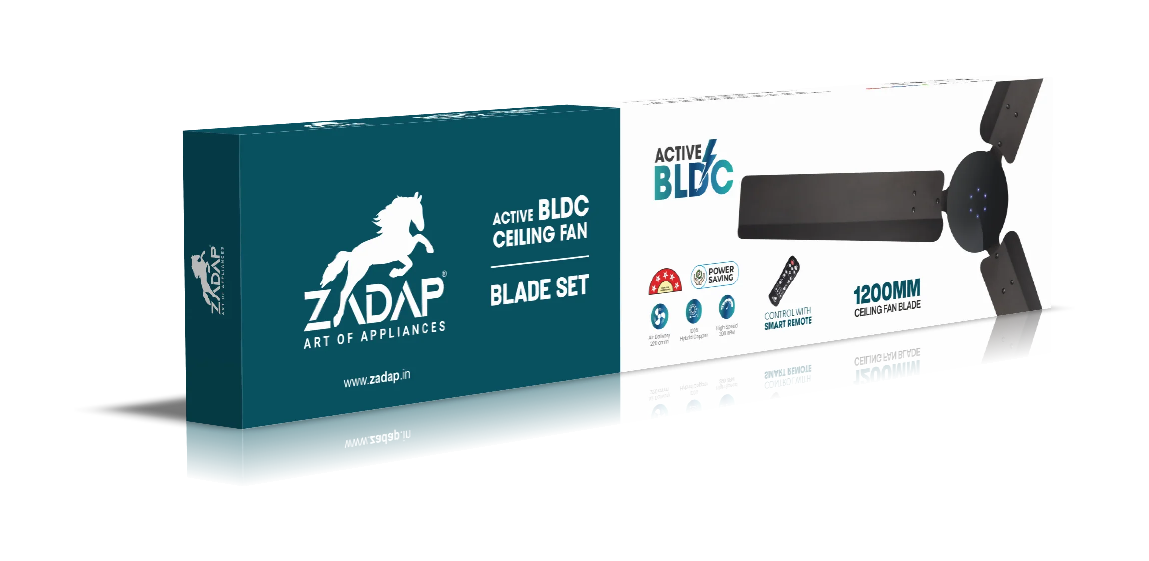 Zadap STROM 900mm High Speed BLDC Ceiling Fan with Remote(Gray) - Image 10