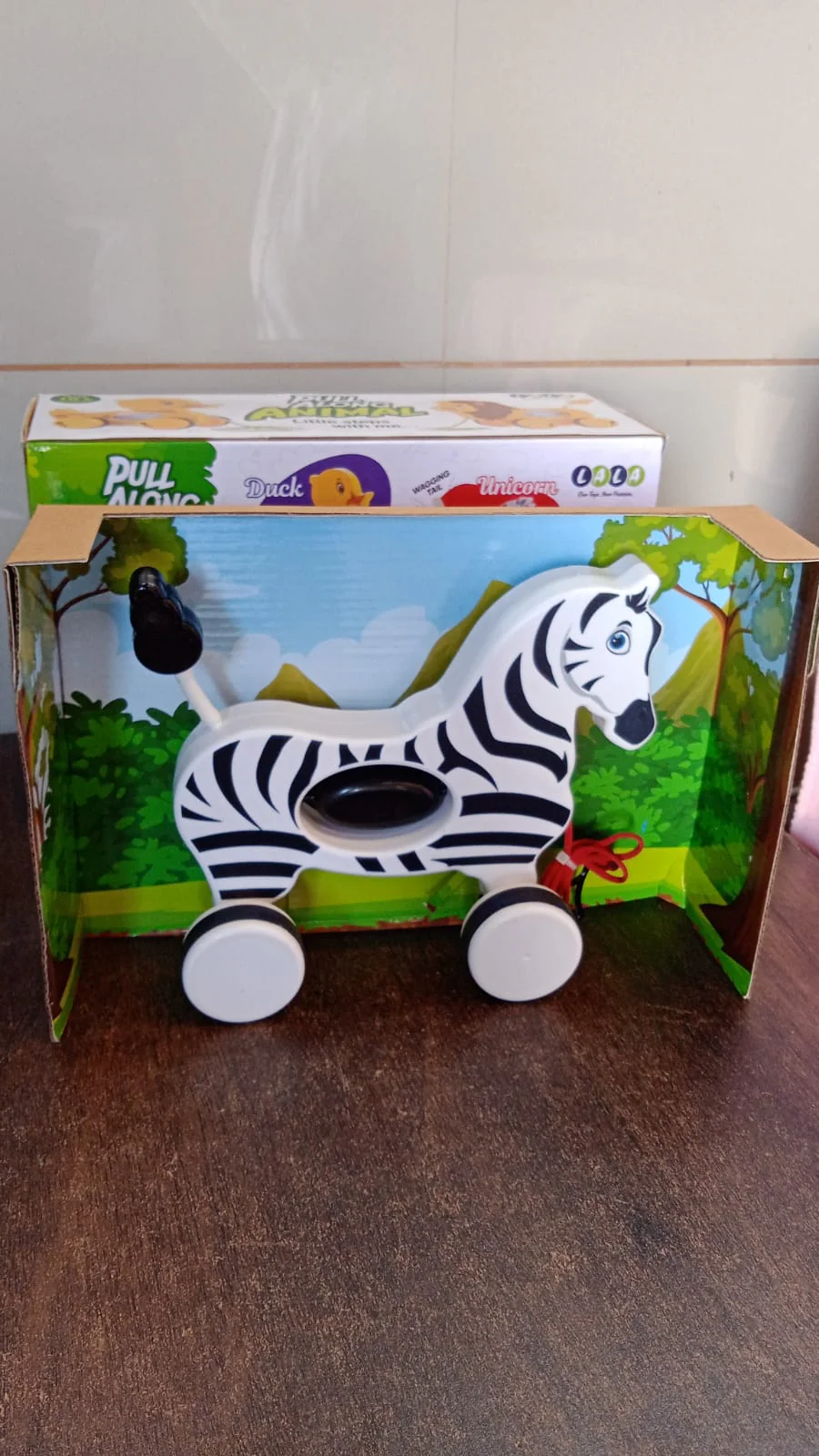 Zebra Pull Along Toy Baby Early Walking Pull Toy Rope Toy for Babies Walking Toy - Image 7