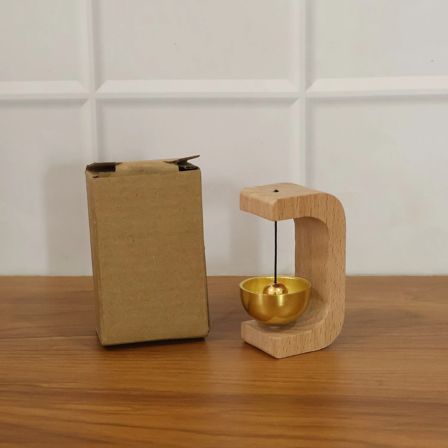 Megnetic Zen Bell for Meditation with Wooden Stand (1 Pc) - Image 11