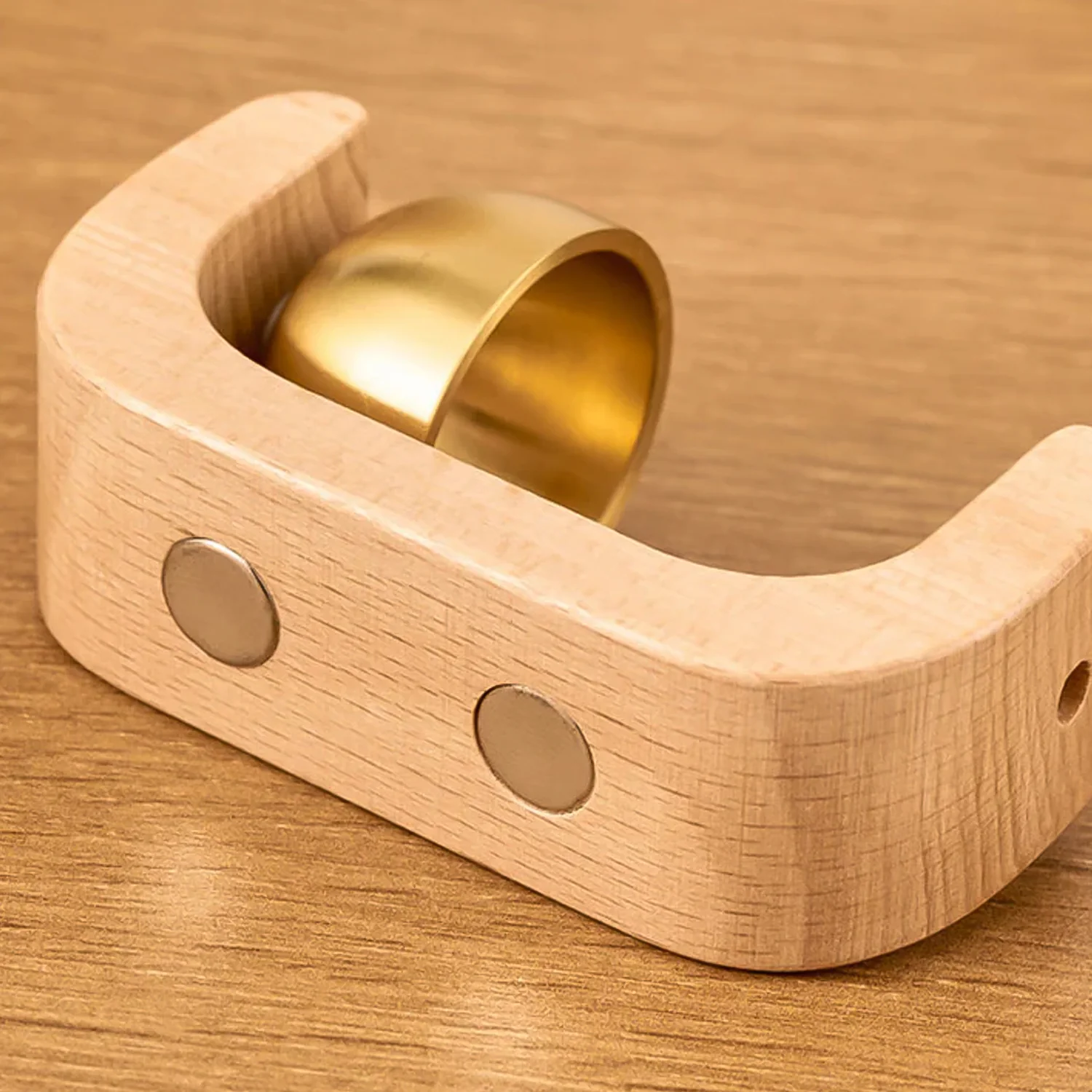 Megnetic Zen Bell for Meditation with Wooden Stand (1 Pc) - Image 7