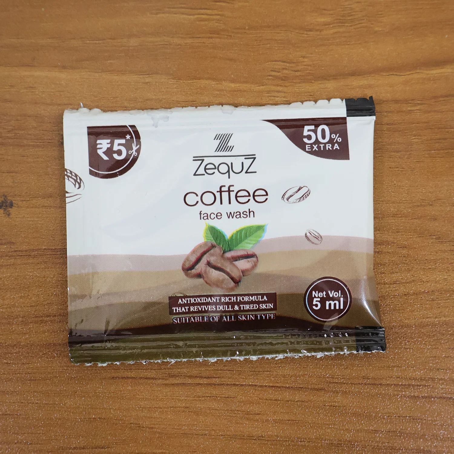 Zequz Coffee Face Wash Sachet (5 ML / 1 Pc) - Image 7