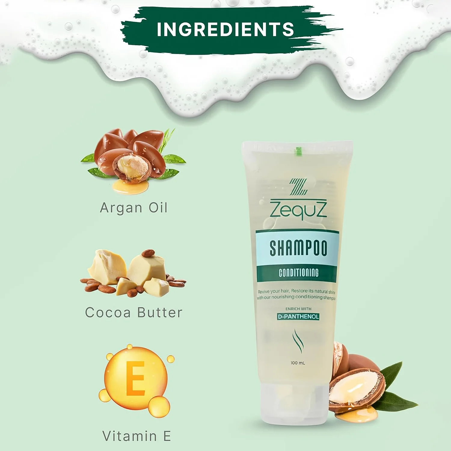 Zequz Conditioning Shampoo - (1 Pc / 100 ML) - Image 6