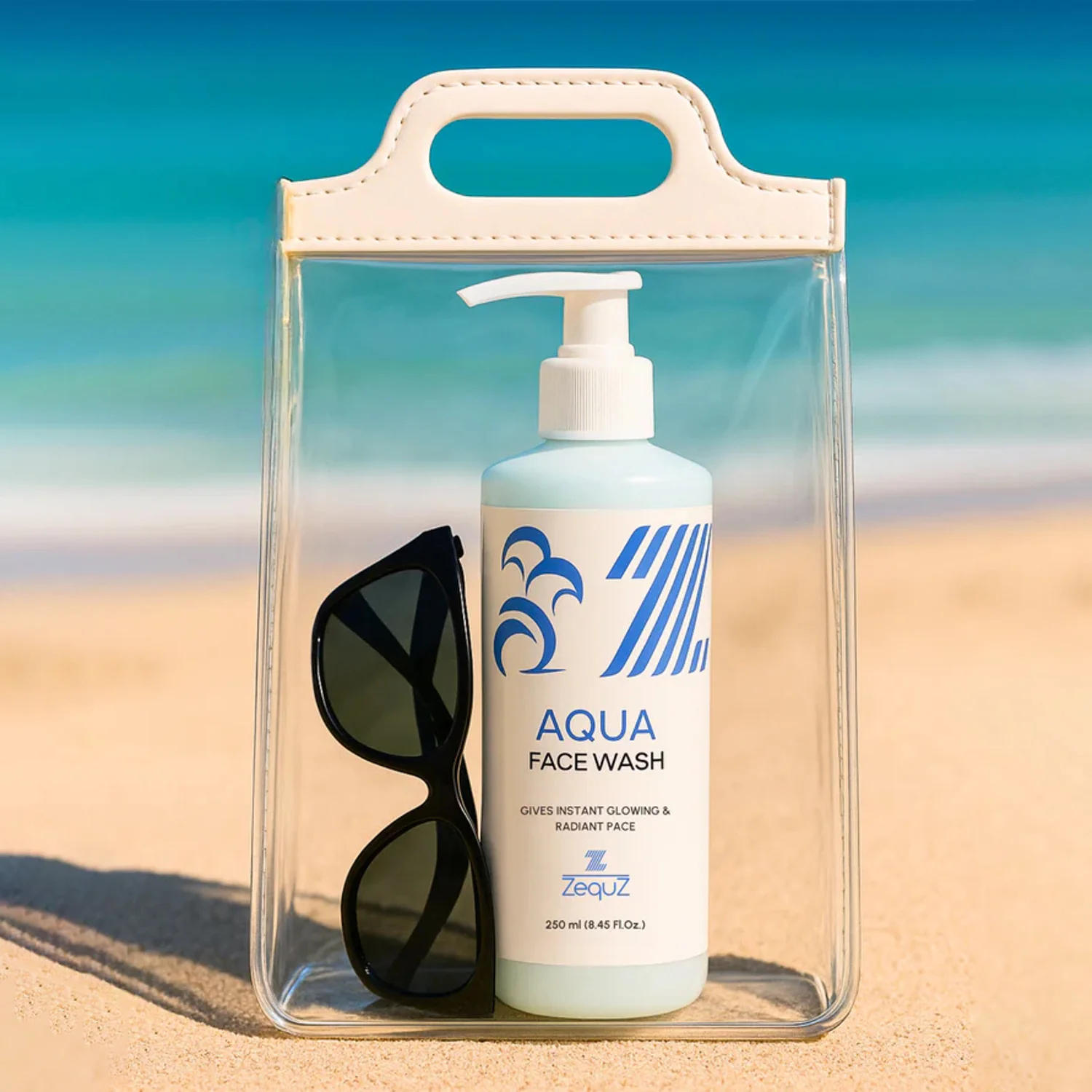 Zequz Hydrating Aqua Face Wash - (1 Pc / 250 ML) - Image 3