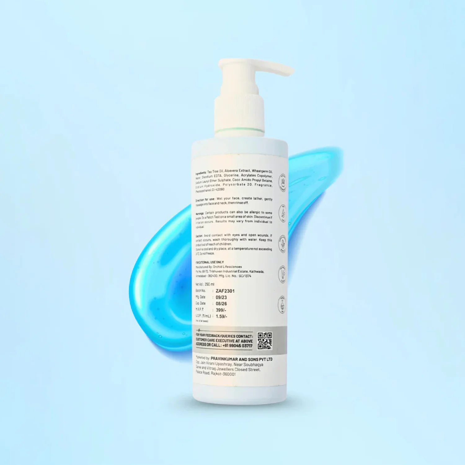 Zequz Hydrating Aqua Face Wash - (1 Pc / 250 ML) - Image 7