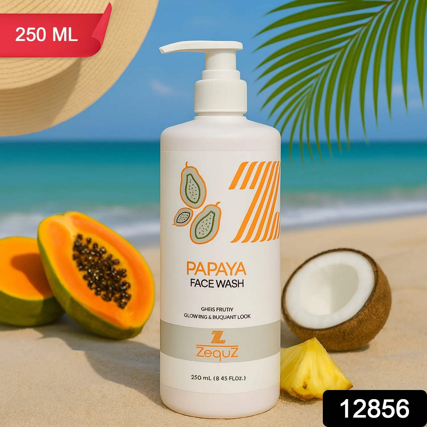 Zequz Papaya Face Wash - (1 Pc / 250 ML) - Image 2