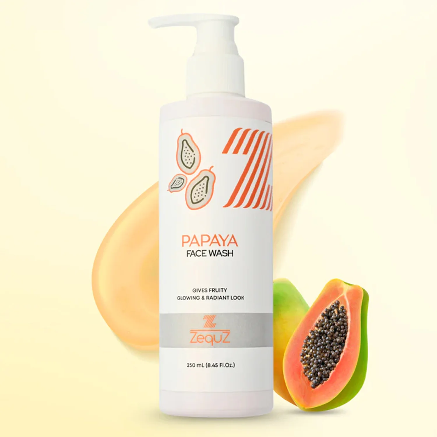 Zequz Papaya Face Wash - (1 Pc / 250 ML) - Image 3